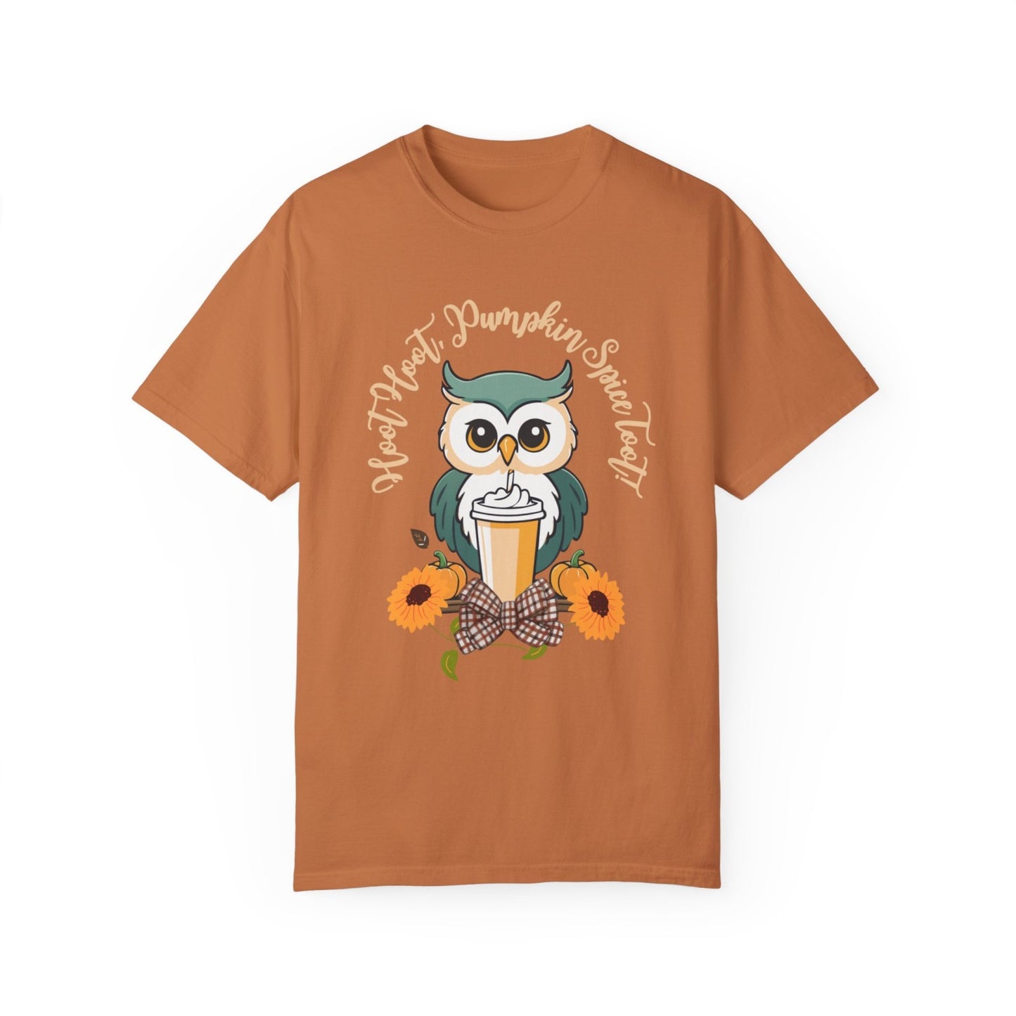 Comfy Fall Tee Featuring Adorable Owl