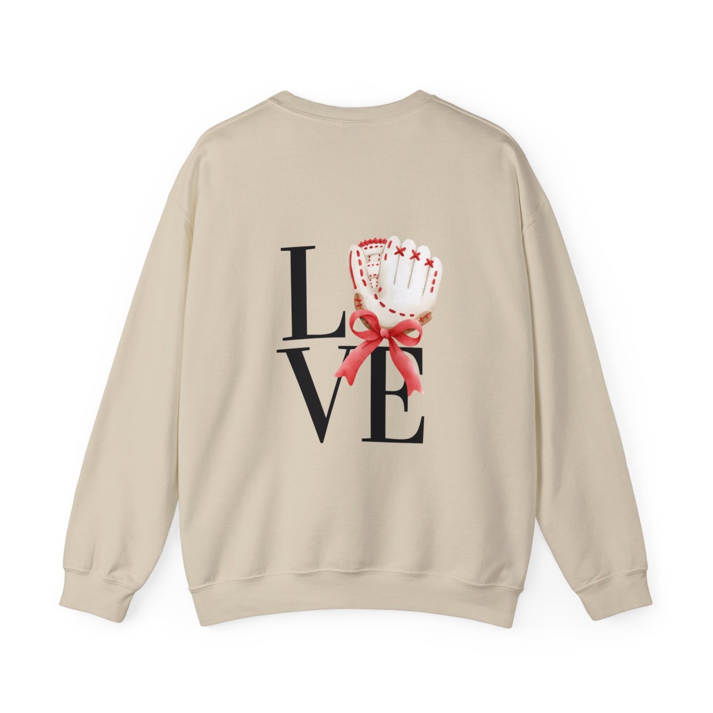 Comfy Coquette Inspired Baseball Crewneck Sweatshirt