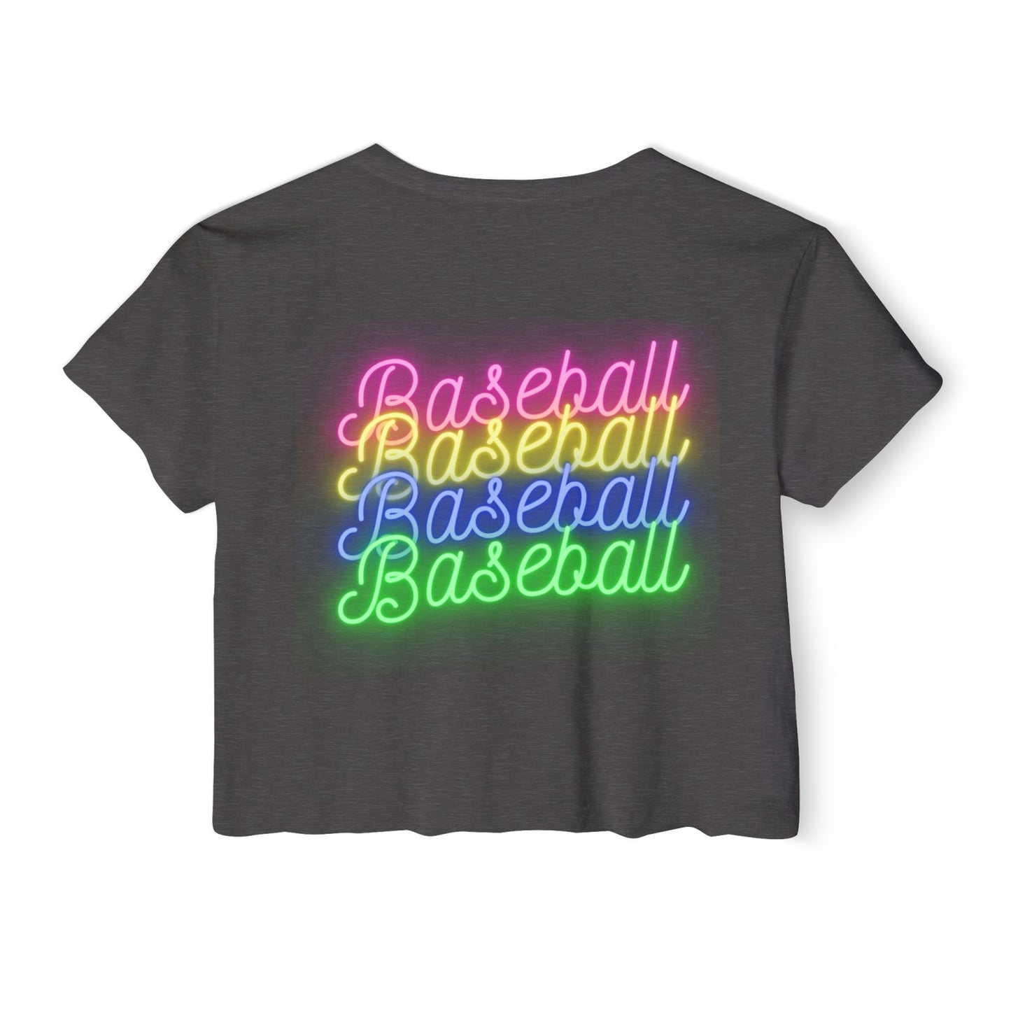 Retro Inspired Baseball Crop Top