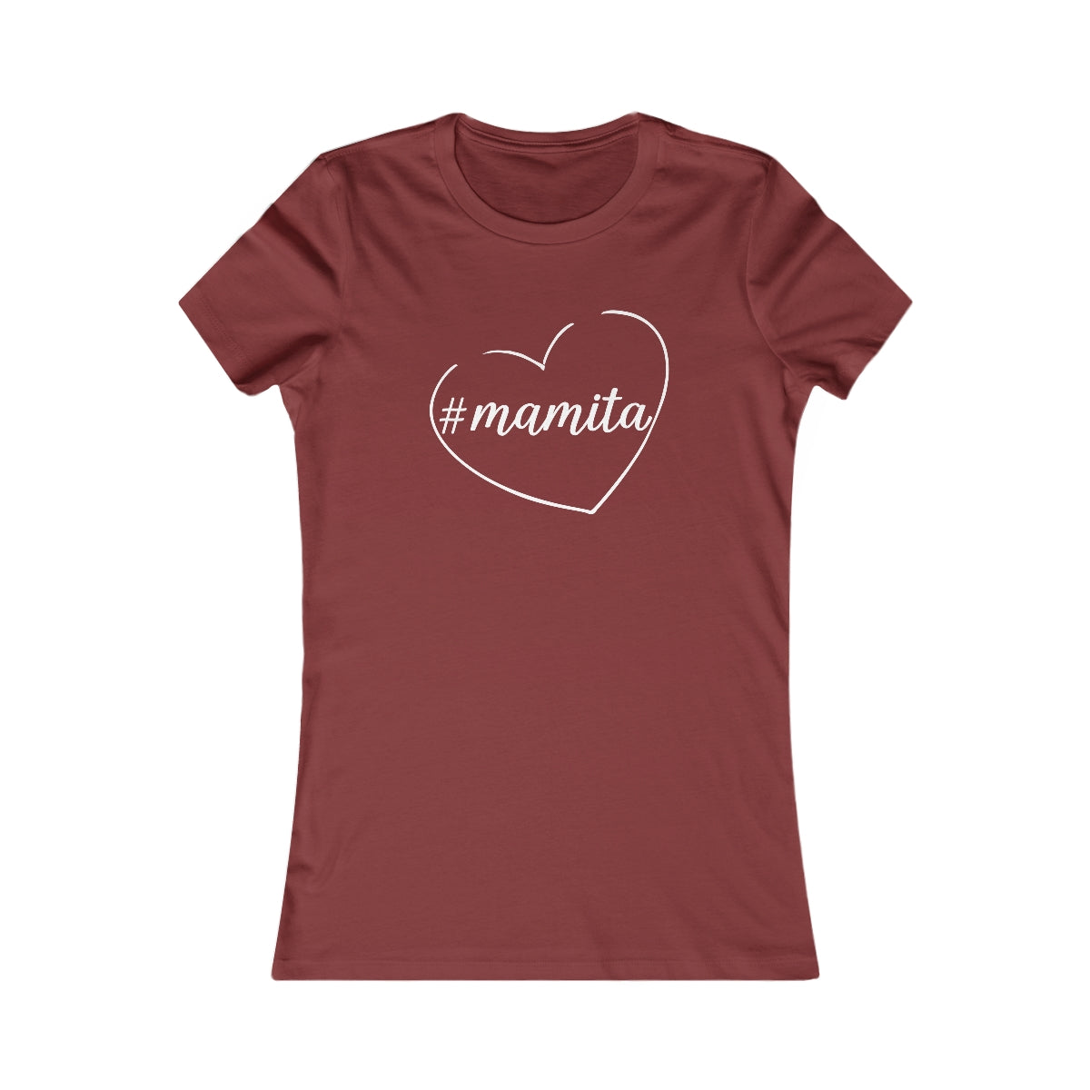 Cute Black Tee for Women with Simple Hashtag Mamita Heart Design