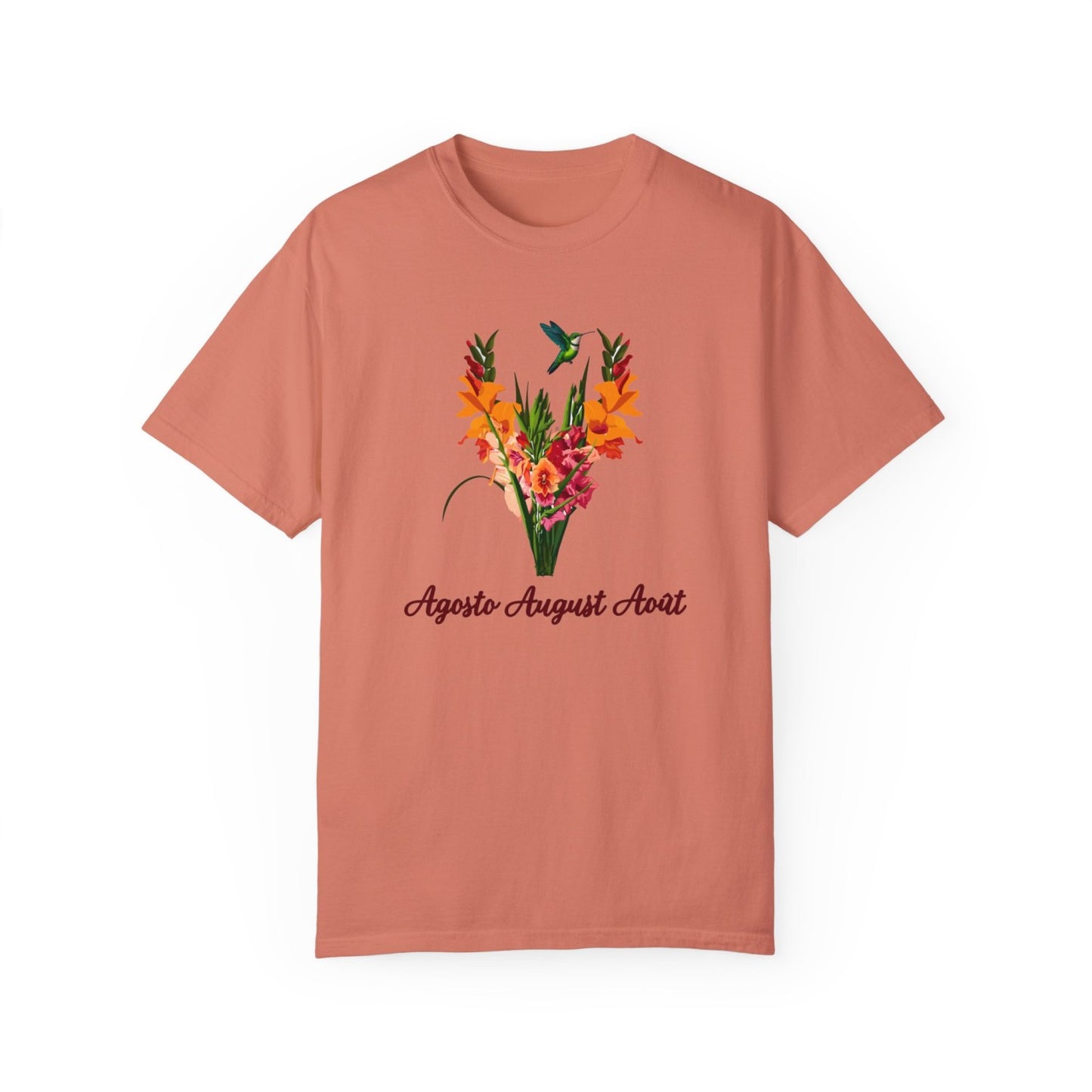 August Inspired Floral T-Shirt Featuring Gladiolus Flowers