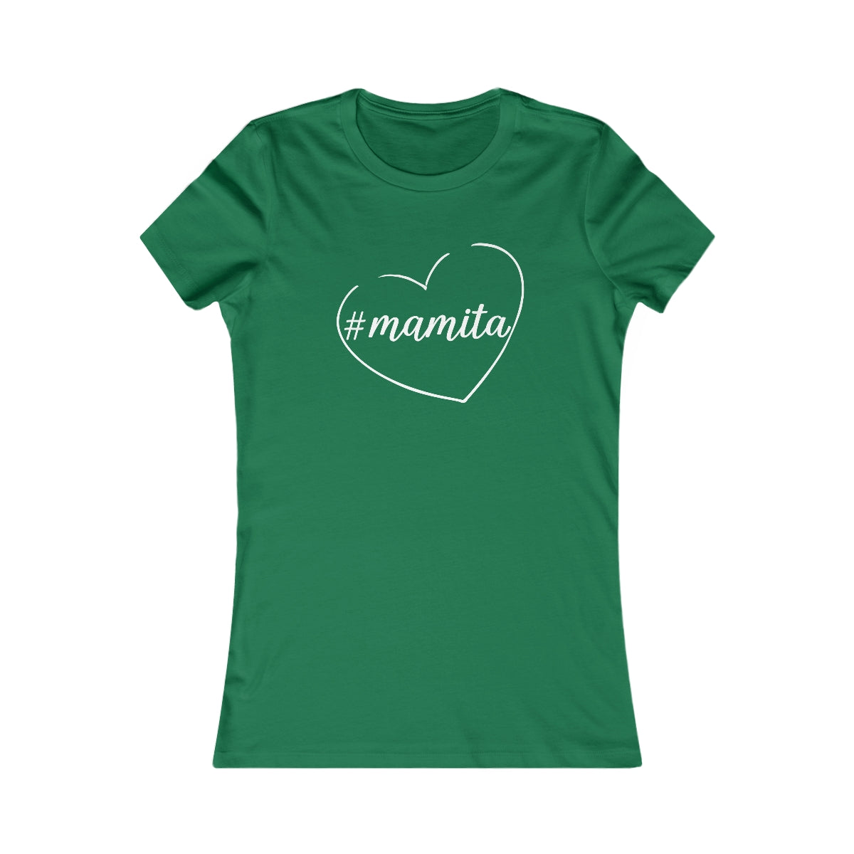Cute Black Tee for Women with Simple Hashtag Mamita Heart Design