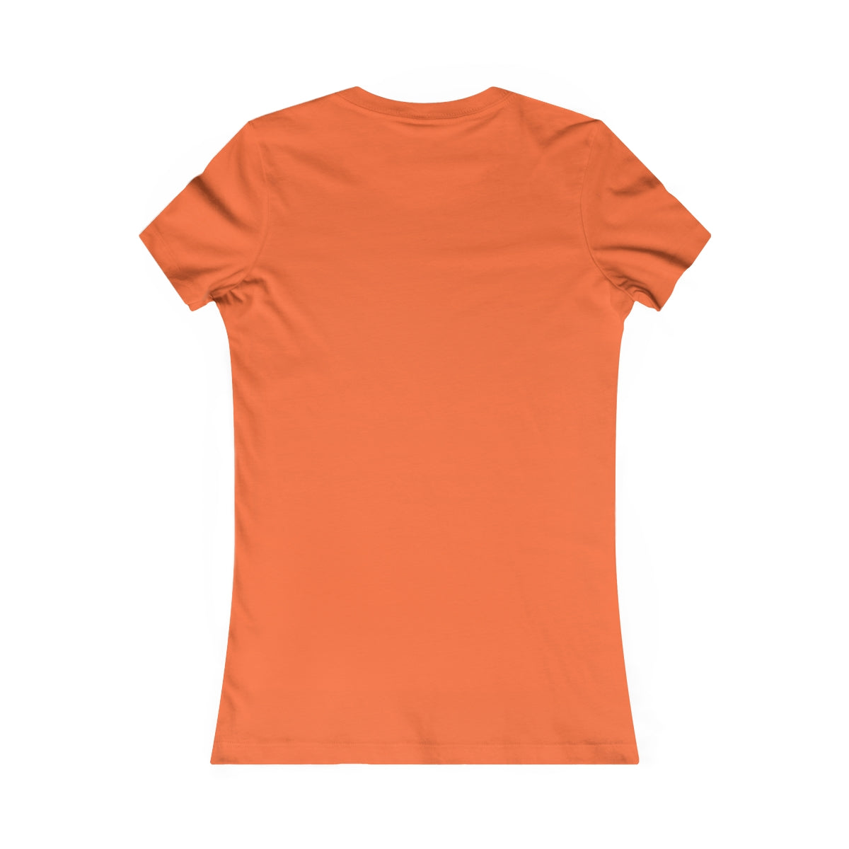 Cute White Tee for Women with Orange Dahlia & Hashtag Florecita Heart