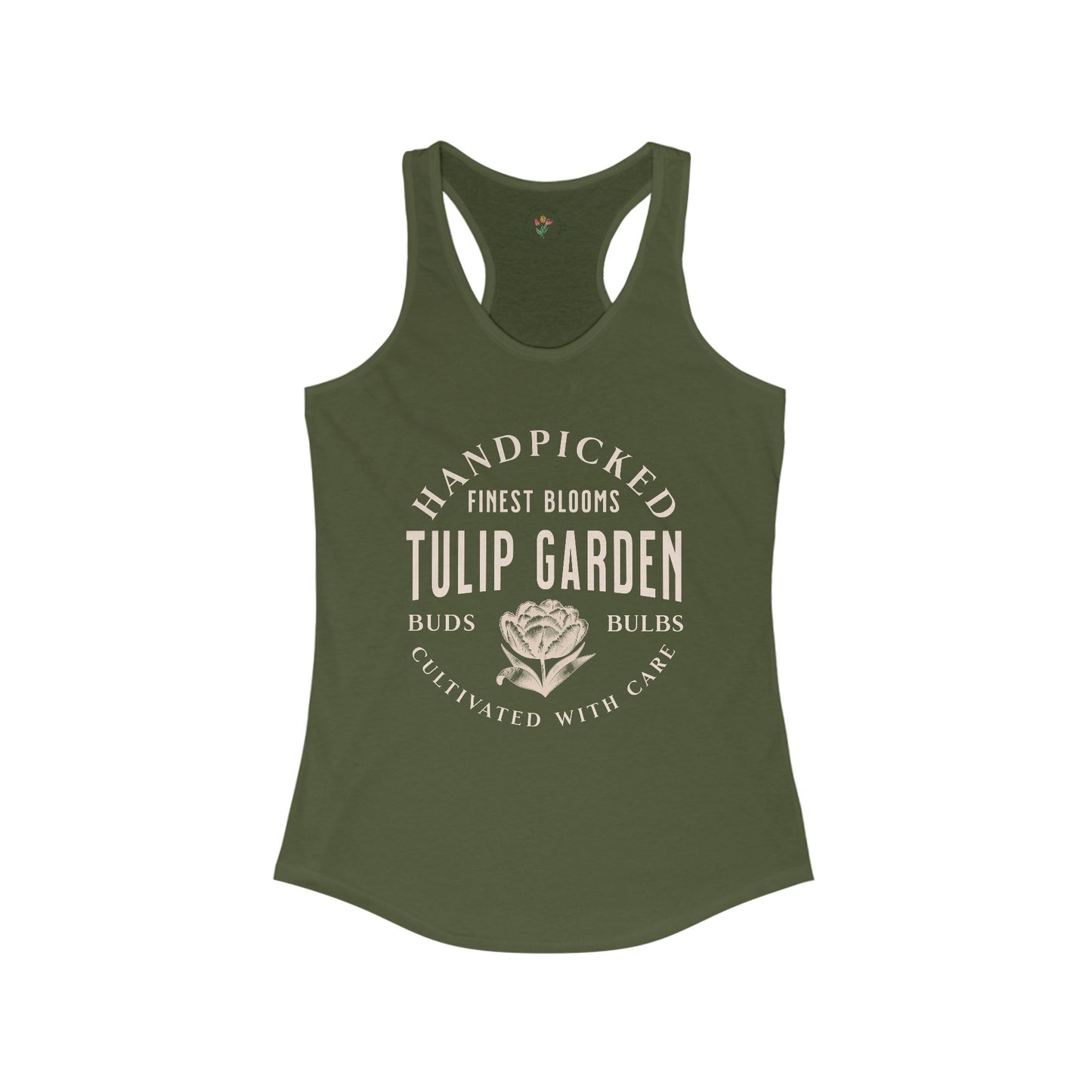 Tulip Garden Racerback Tank - Handpicked Finest Blooms Design