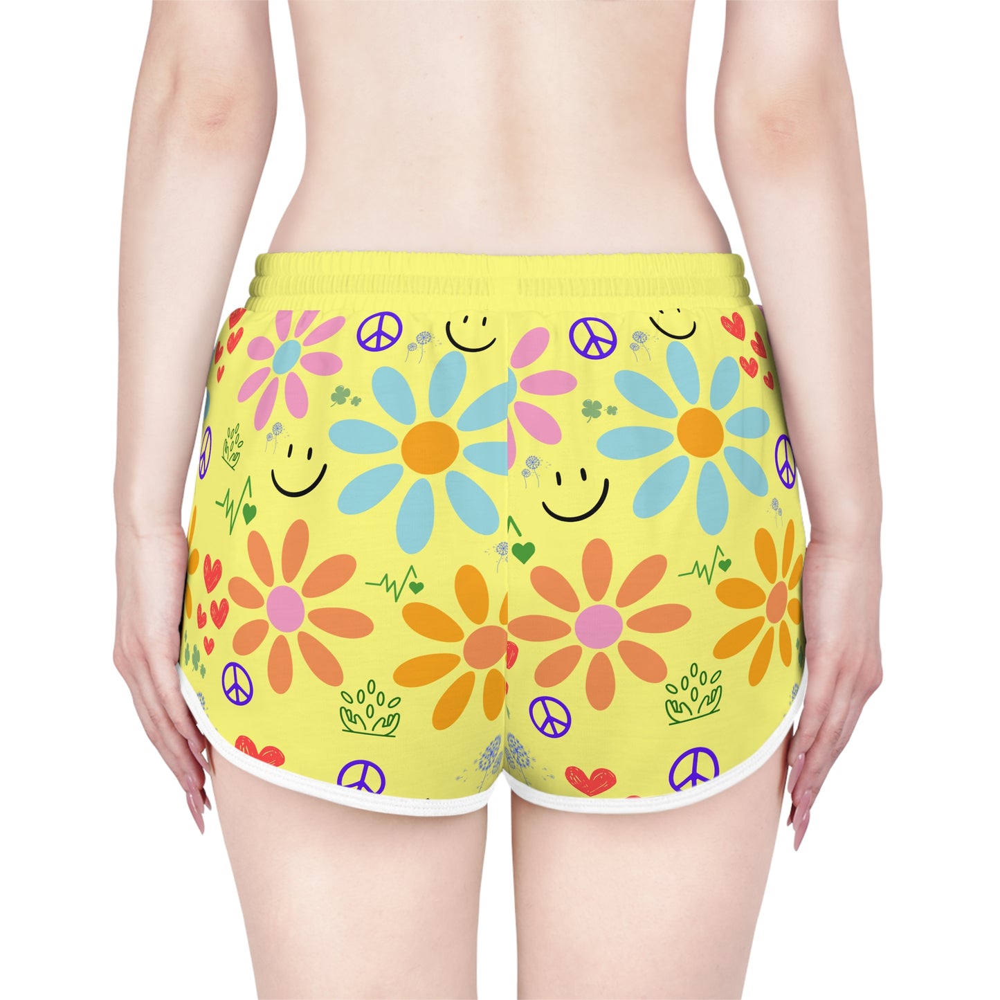 Wishes Collection Women's Relaxed Shorts (in Yellow)