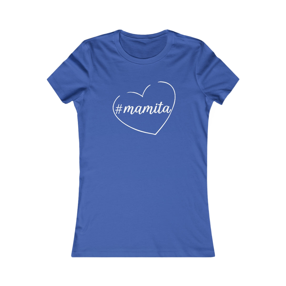 Cute Black Tee for Women with Simple Hashtag Mamita Heart Design