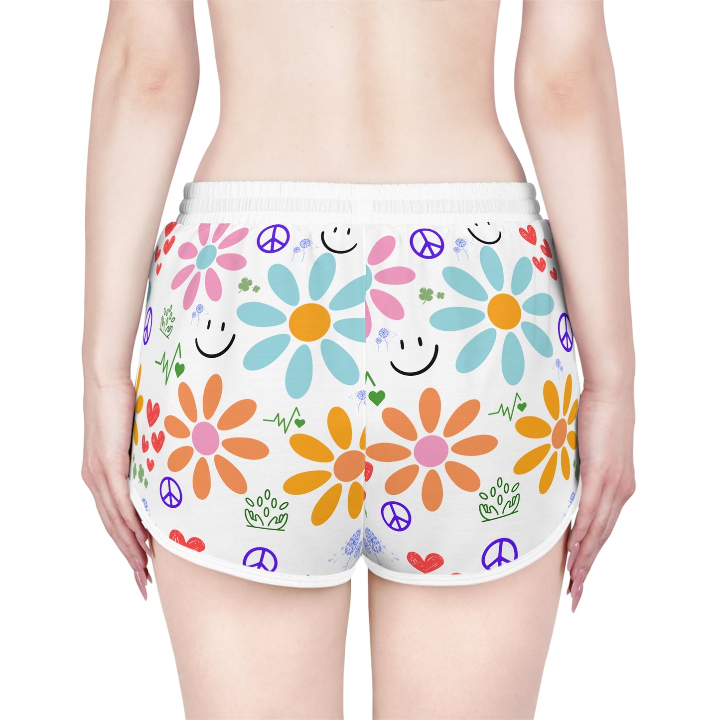 Wishes Collection Women's Relaxed Shorts (in White)