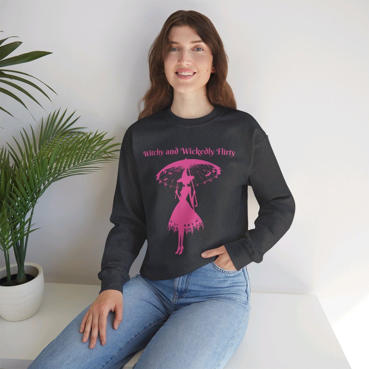 Coquette Inspired Witch - Heavy Blendâ„¢ Crewneck Sweatshirt