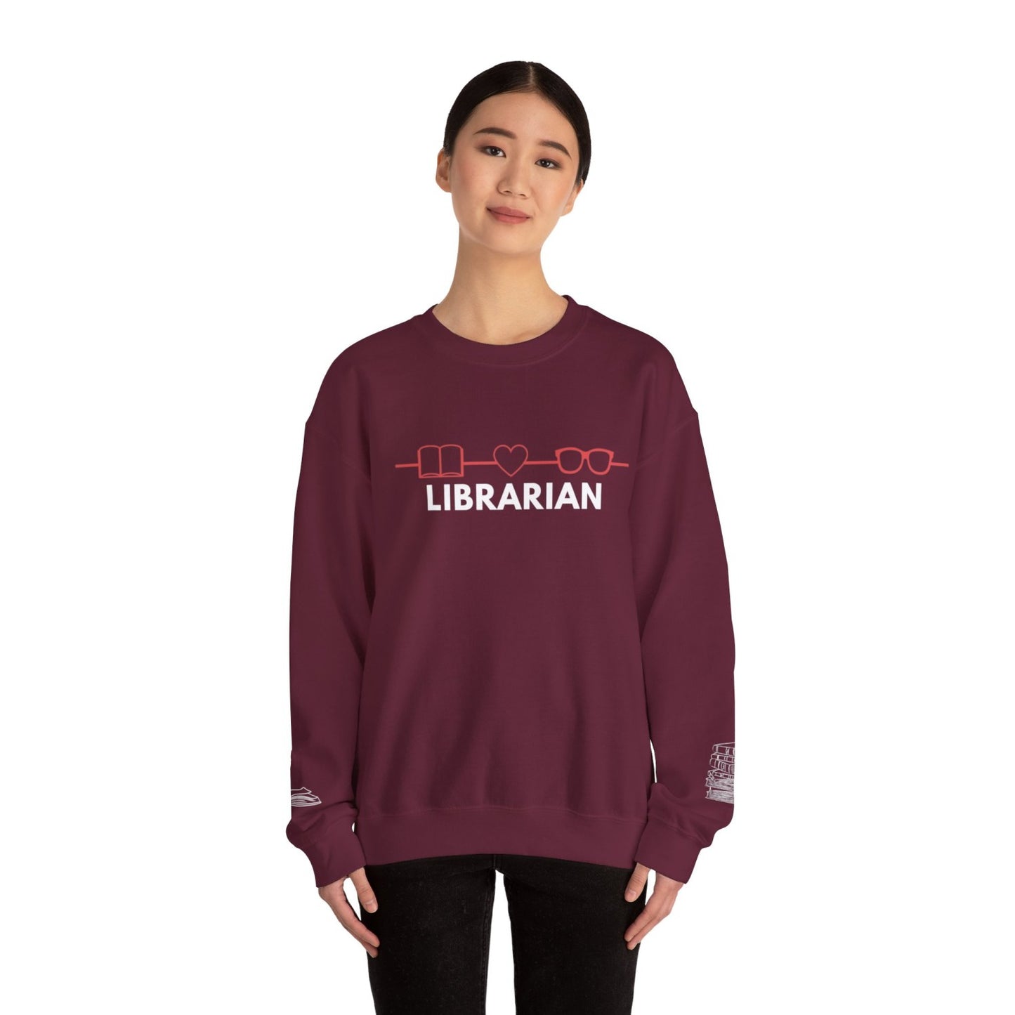 Comfy Librarian Crewneck Sweatshirt