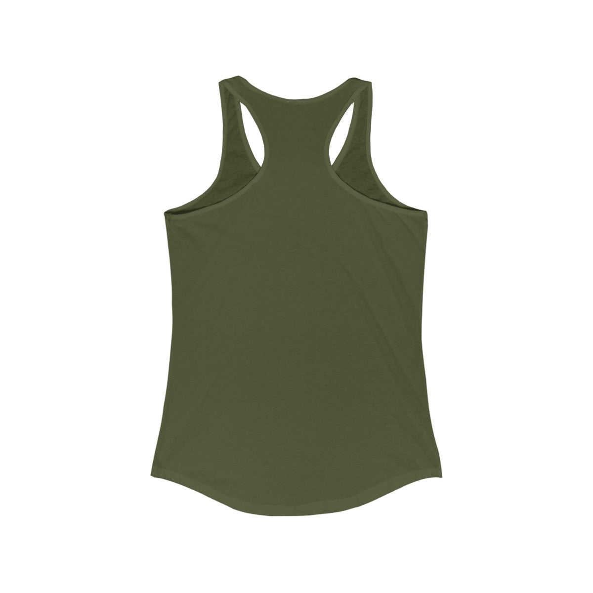 Summer Vibes Ideal Racerback Tank in Military Green