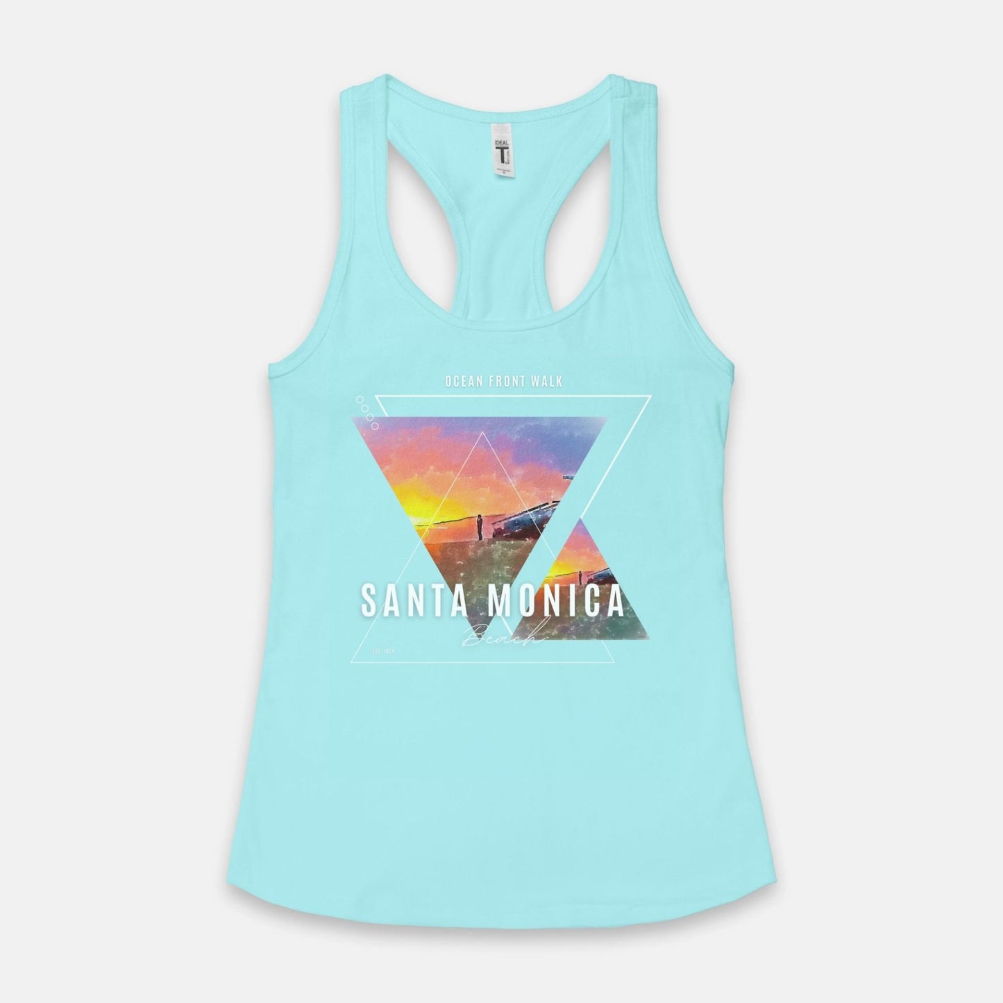 Women's Tank Featuring Iconic Beach Sunset