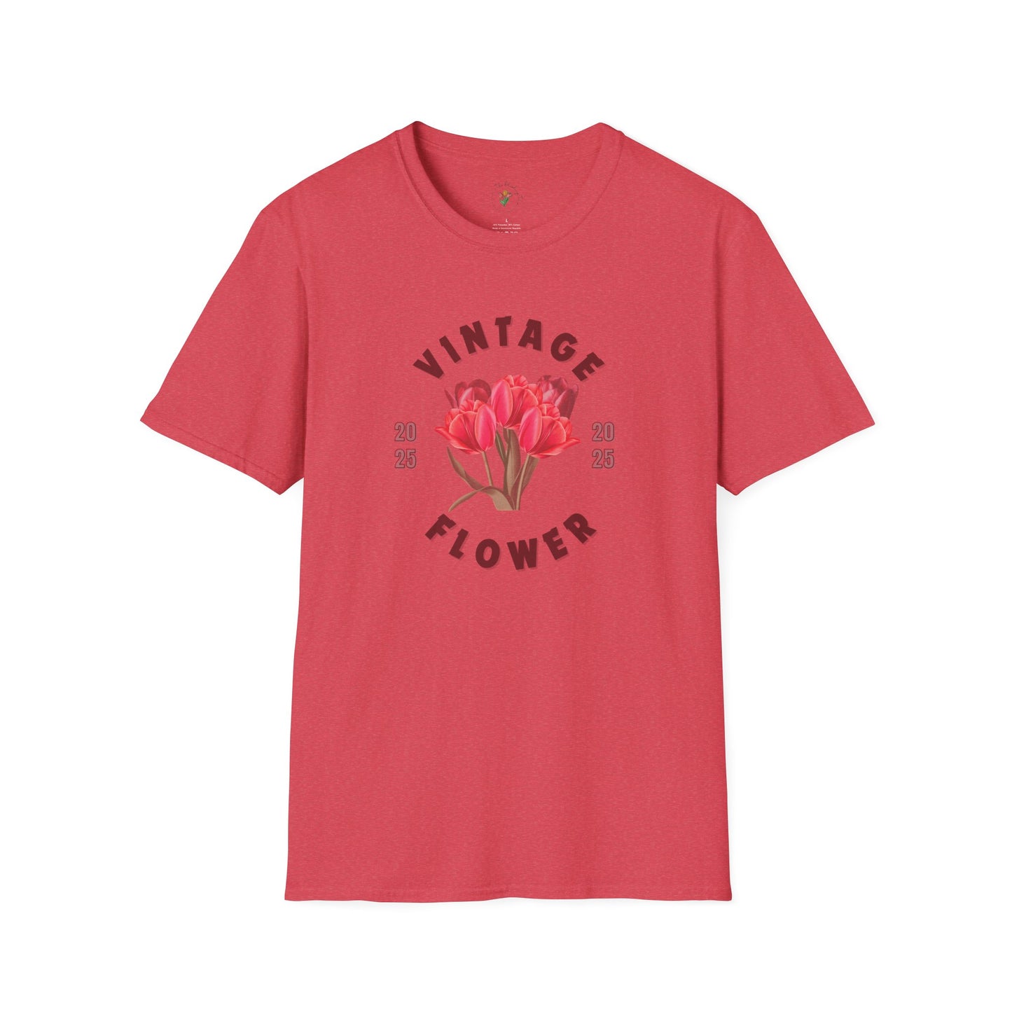Vintage Flower Spring Inspired Softstyle T-Shirt