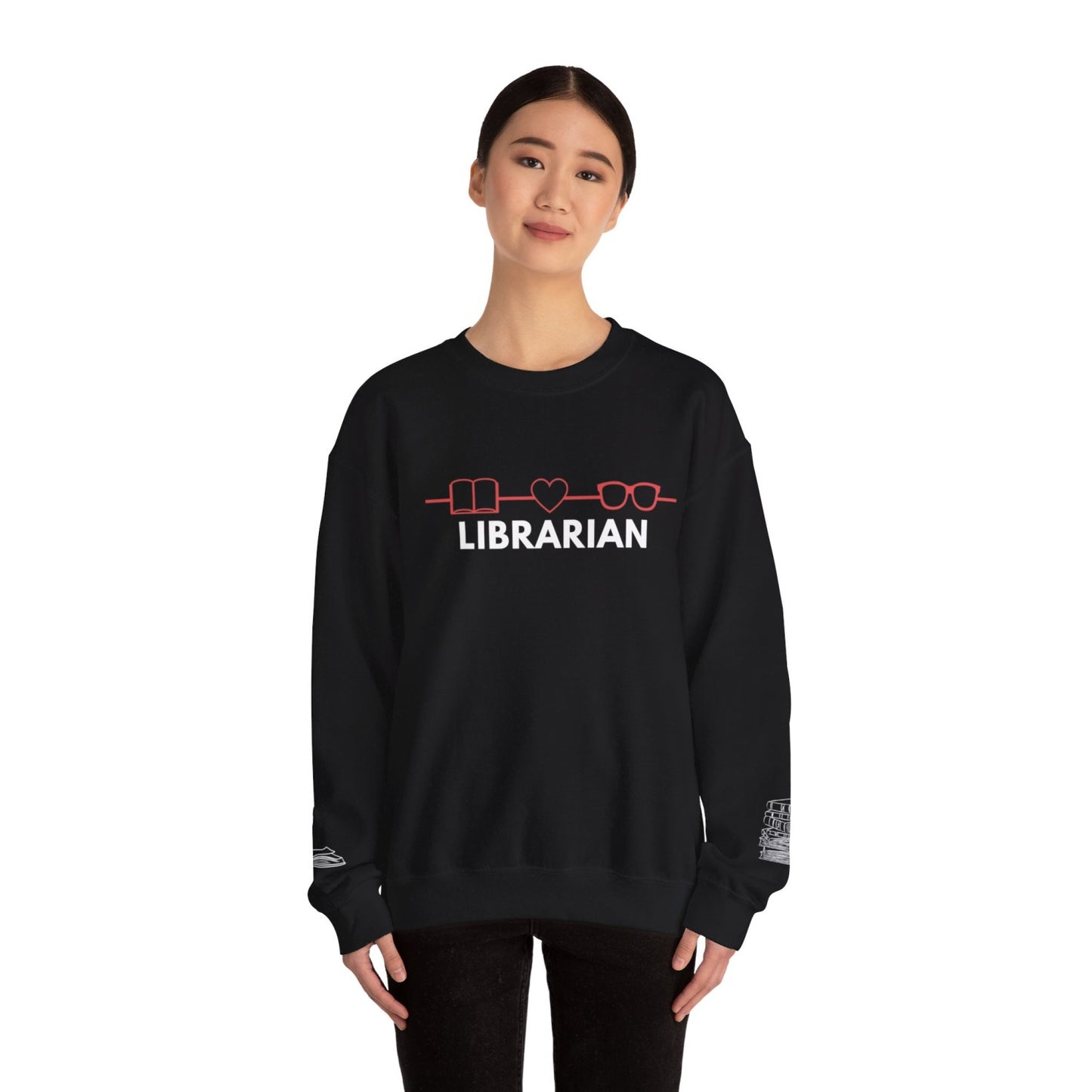 Comfy Librarian Crewneck Sweatshirt