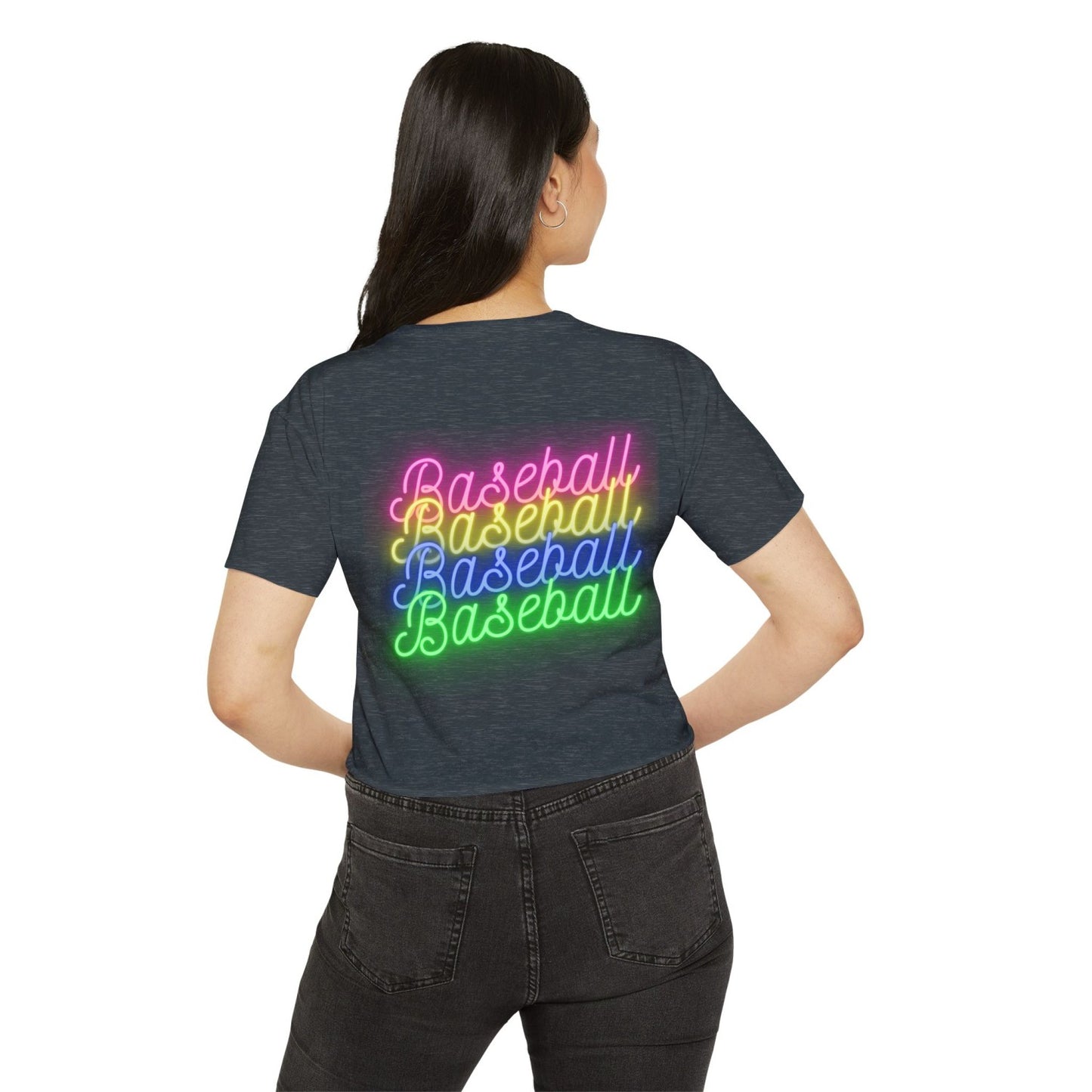 Retro Inspired Baseball Crop Top