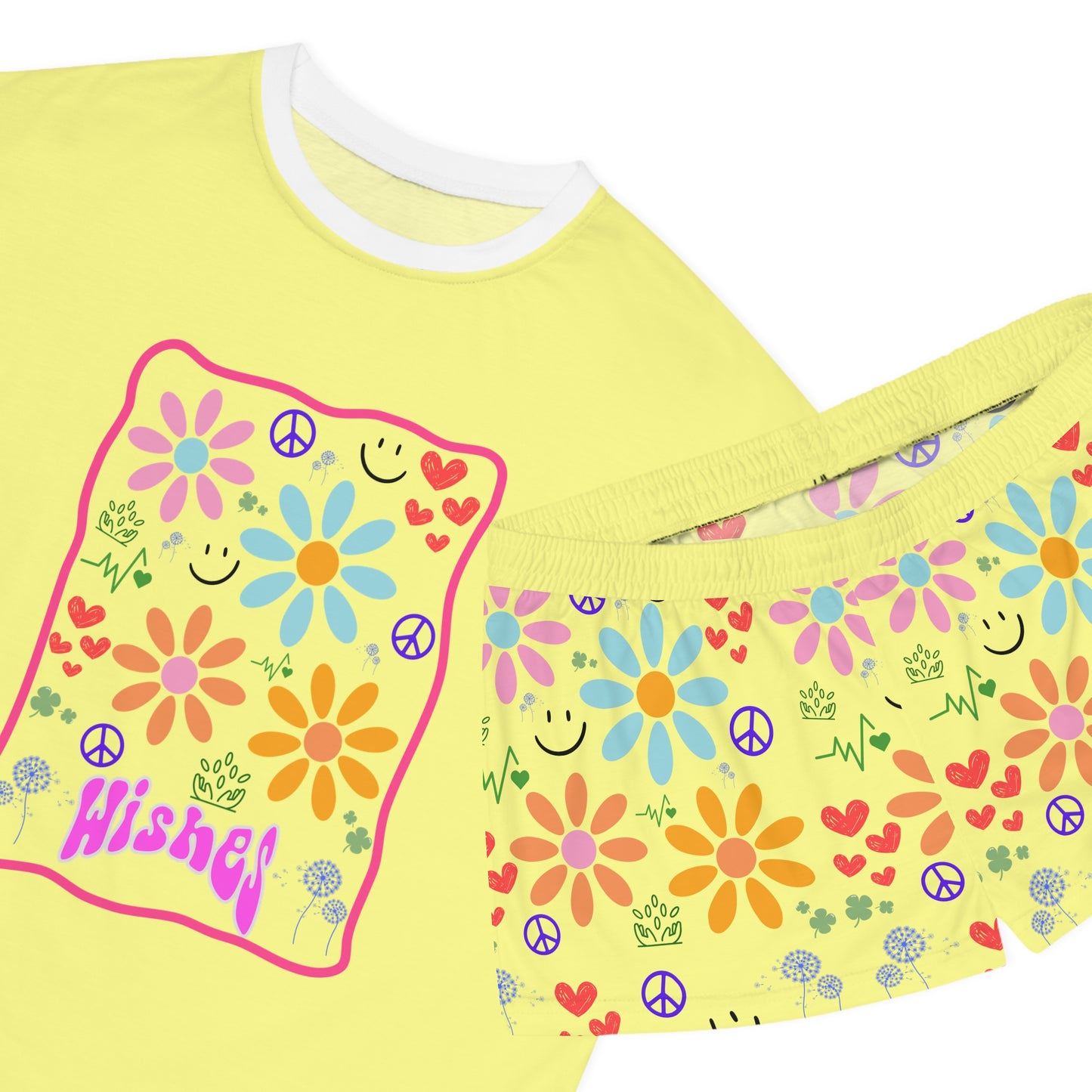 Wishes Collection Women's Short Pajama Set