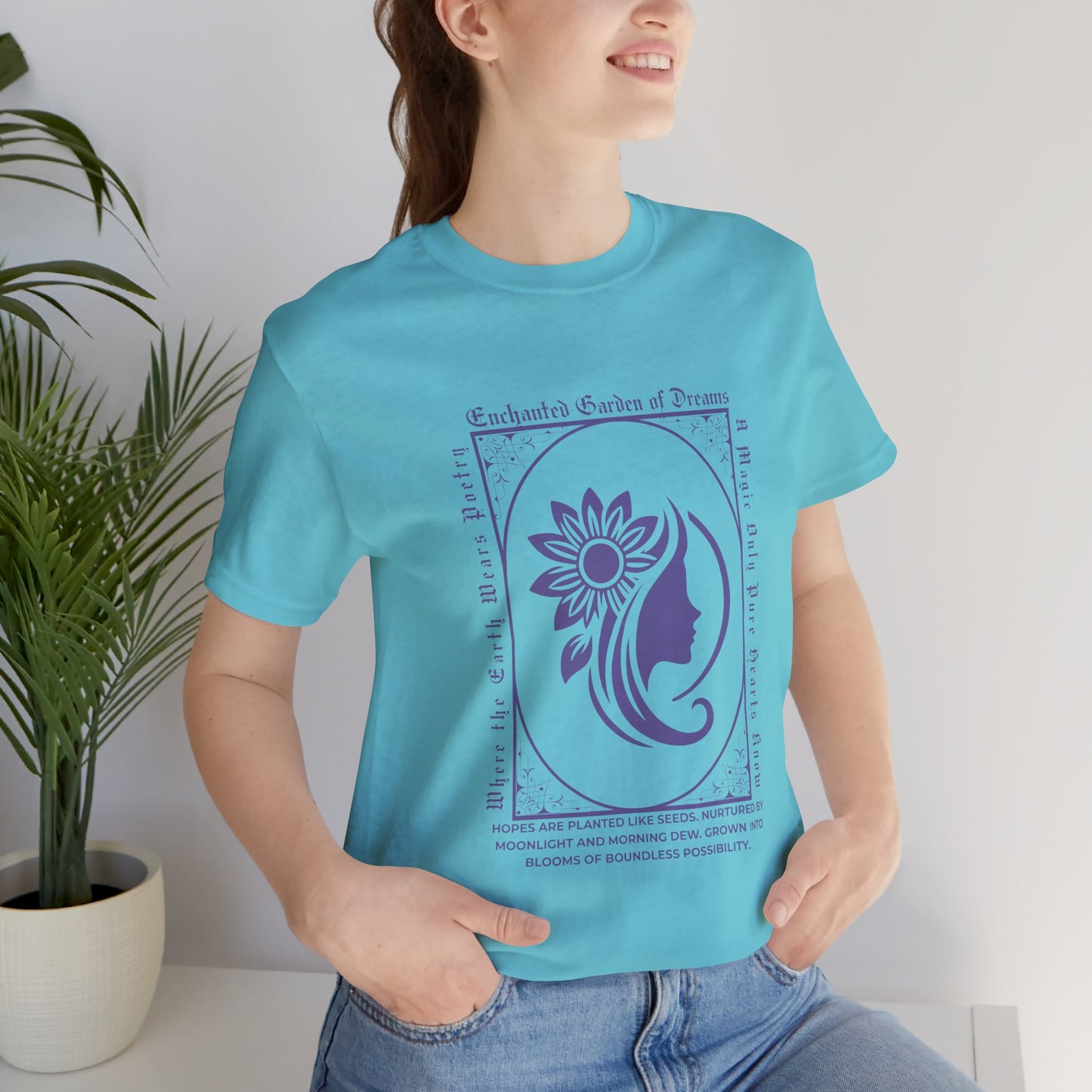 Enchanted Garden of Dreams Unisex Tee - Nature-Inspired Spring Tee