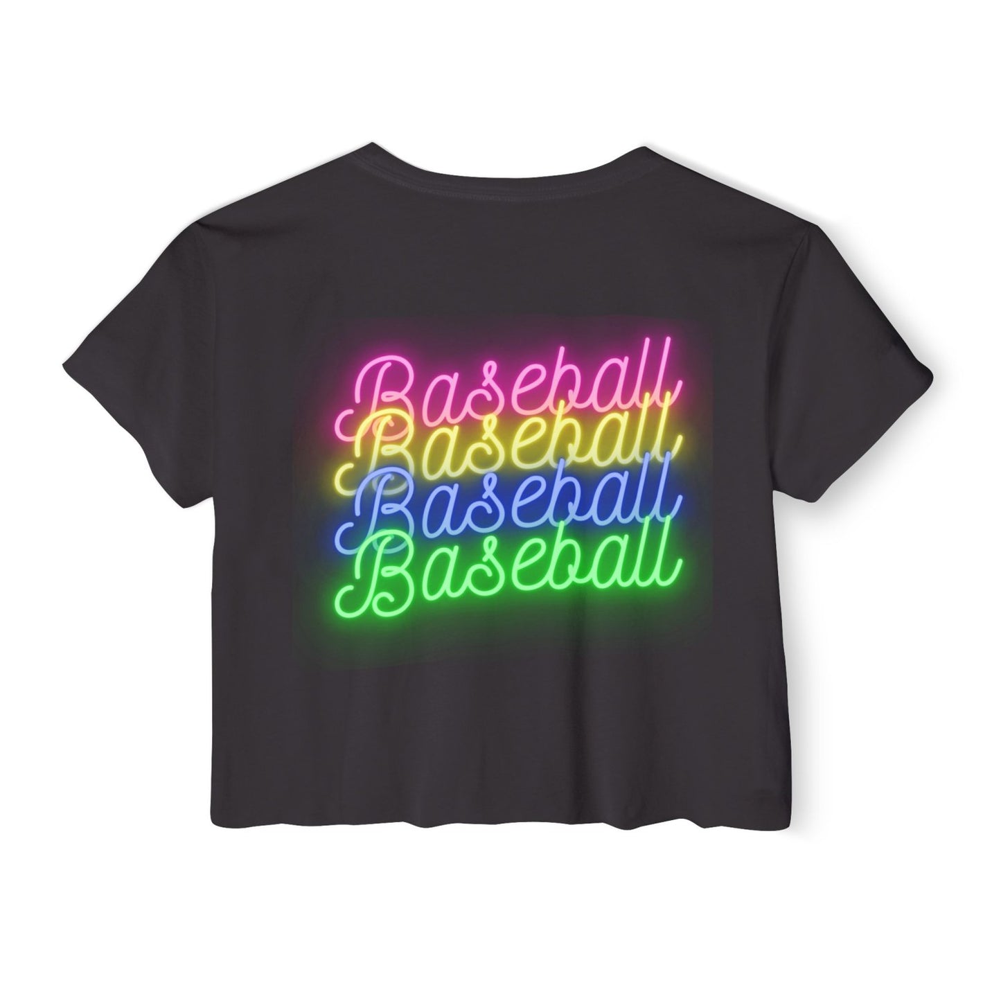 Retro Inspired Baseball Crop Top