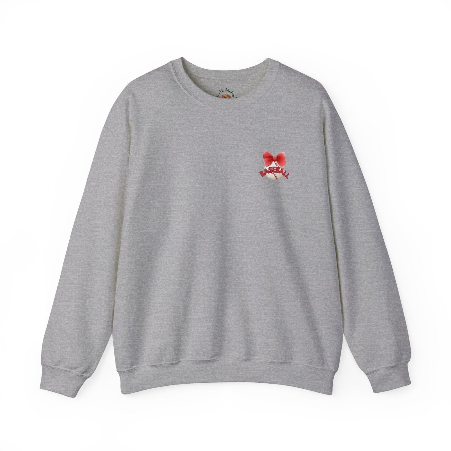 Comfy Coquette Inspired Baseball Crewneck Sweatshirt
