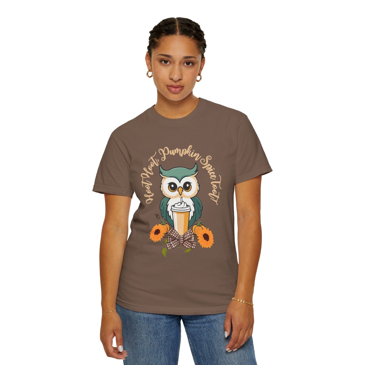 Comfy Fall Tee Featuring Adorable Owl