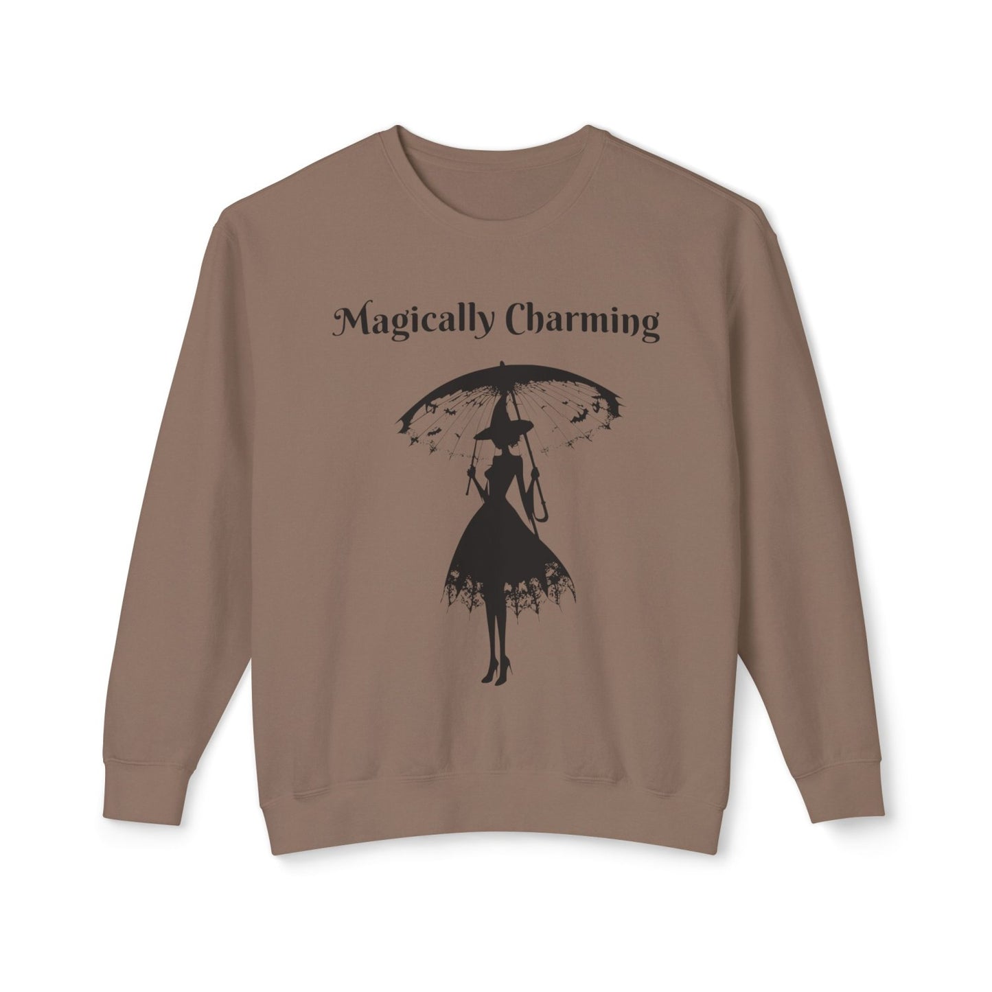 Coquette Inspired Lightweight Crewneck Sweatshirt Featuring Witch