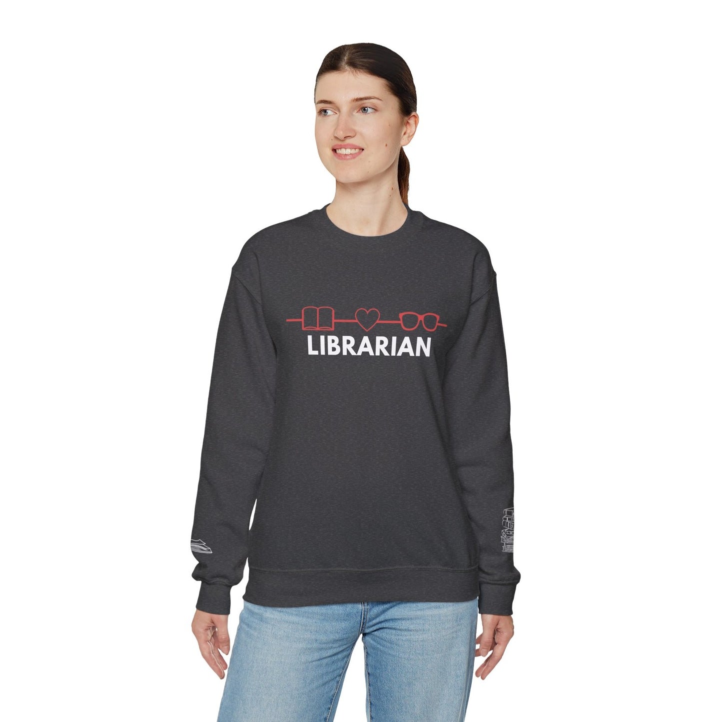 Comfy Librarian Crewneck Sweatshirt