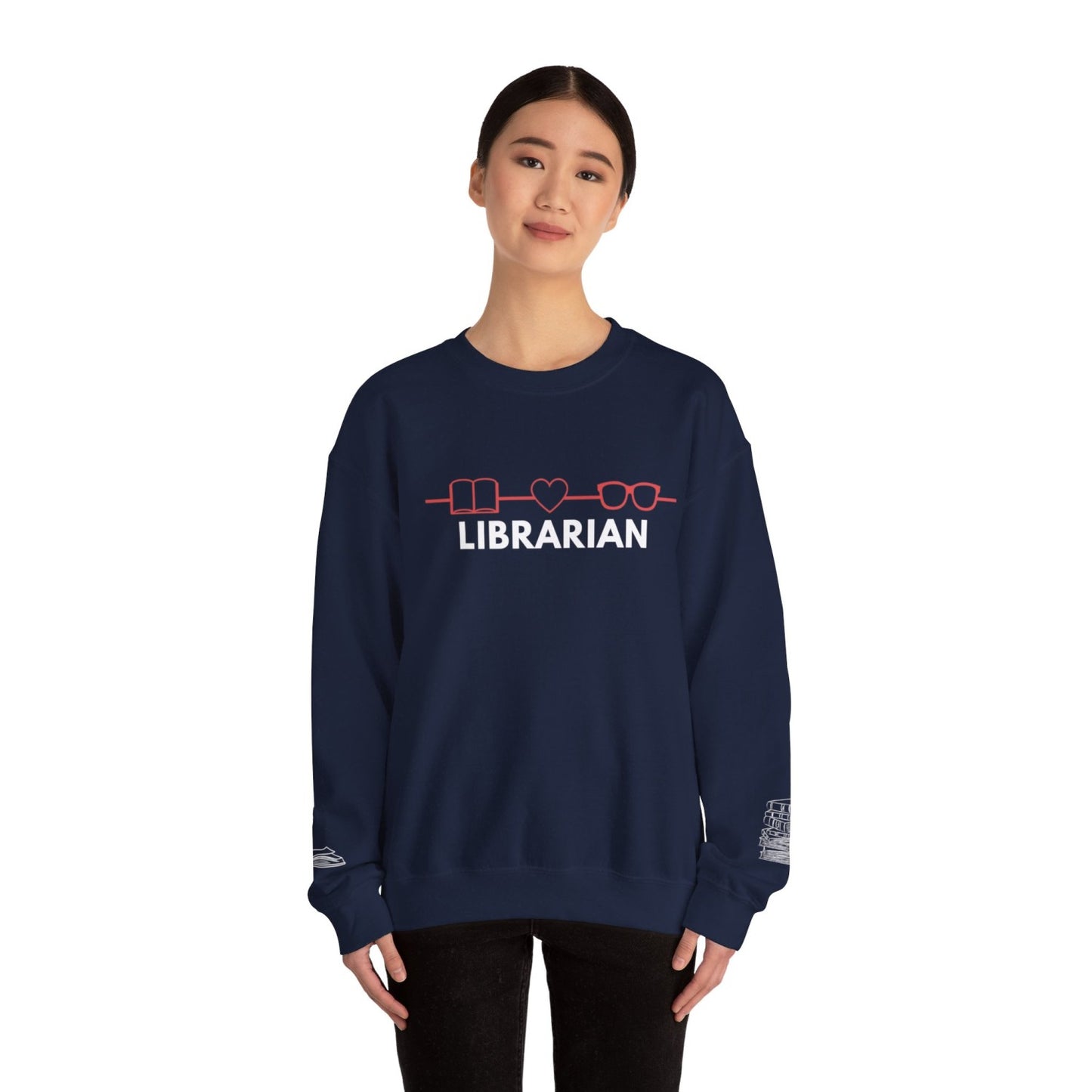 Comfy Librarian Crewneck Sweatshirt