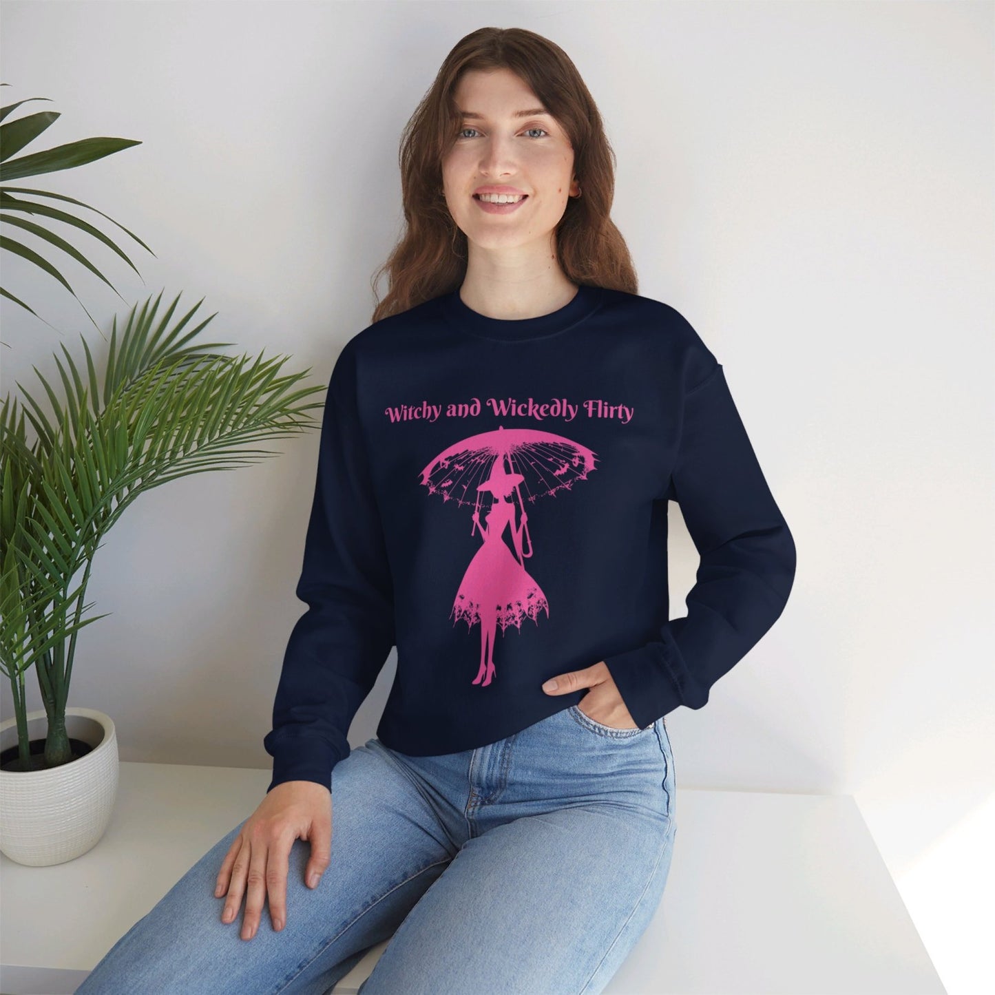 Coquette Inspired Witch - Heavy Blendâ„¢ Crewneck Sweatshirt