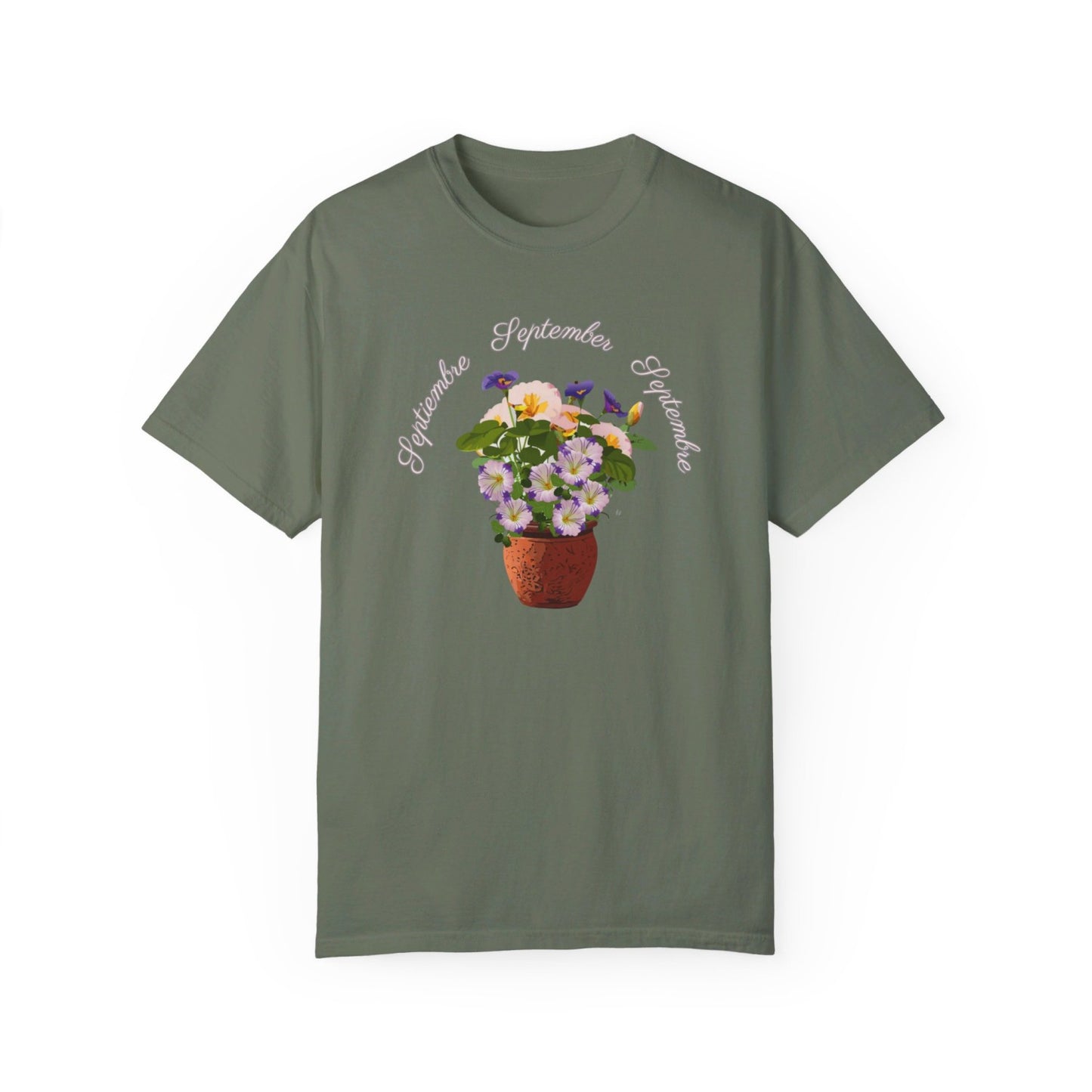 September Inspired Floral T-Shirt Featuring Morning Glories