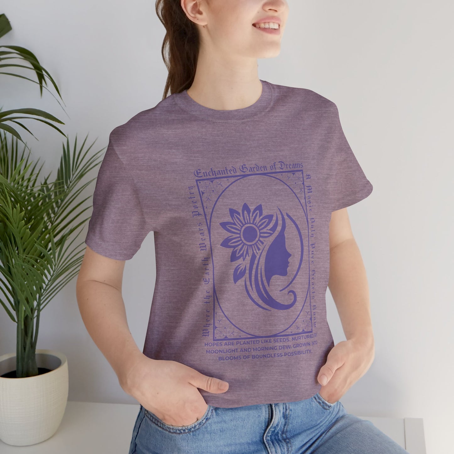 Enchanted Garden of Dreams Unisex Tee - Nature-Inspired Spring Tee
