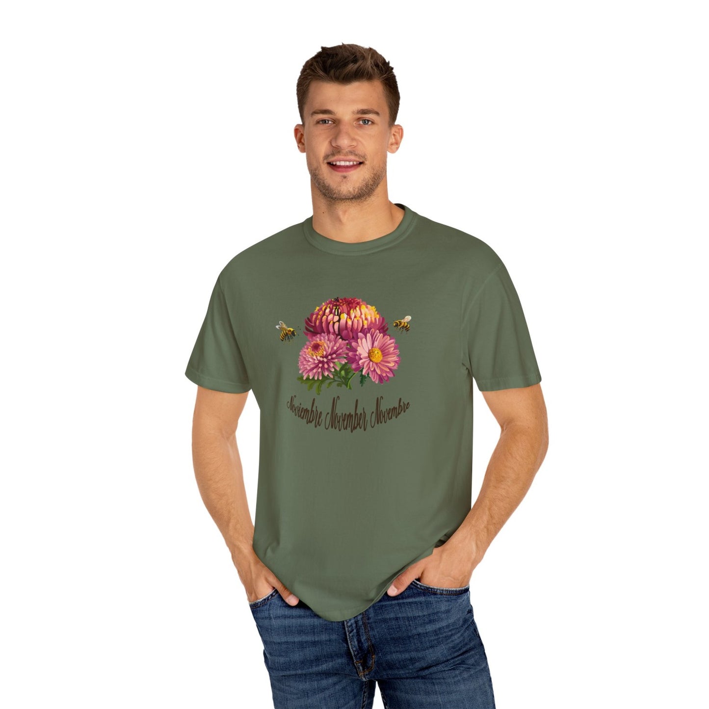 Comfy November Inspired Floral T-Shirt