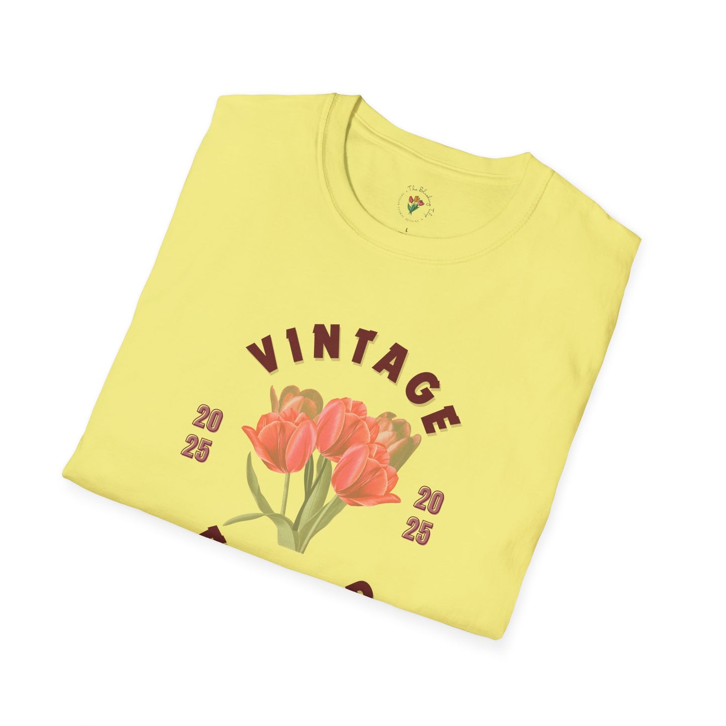 Vintage Flower Spring Inspired Softstyle T-Shirt