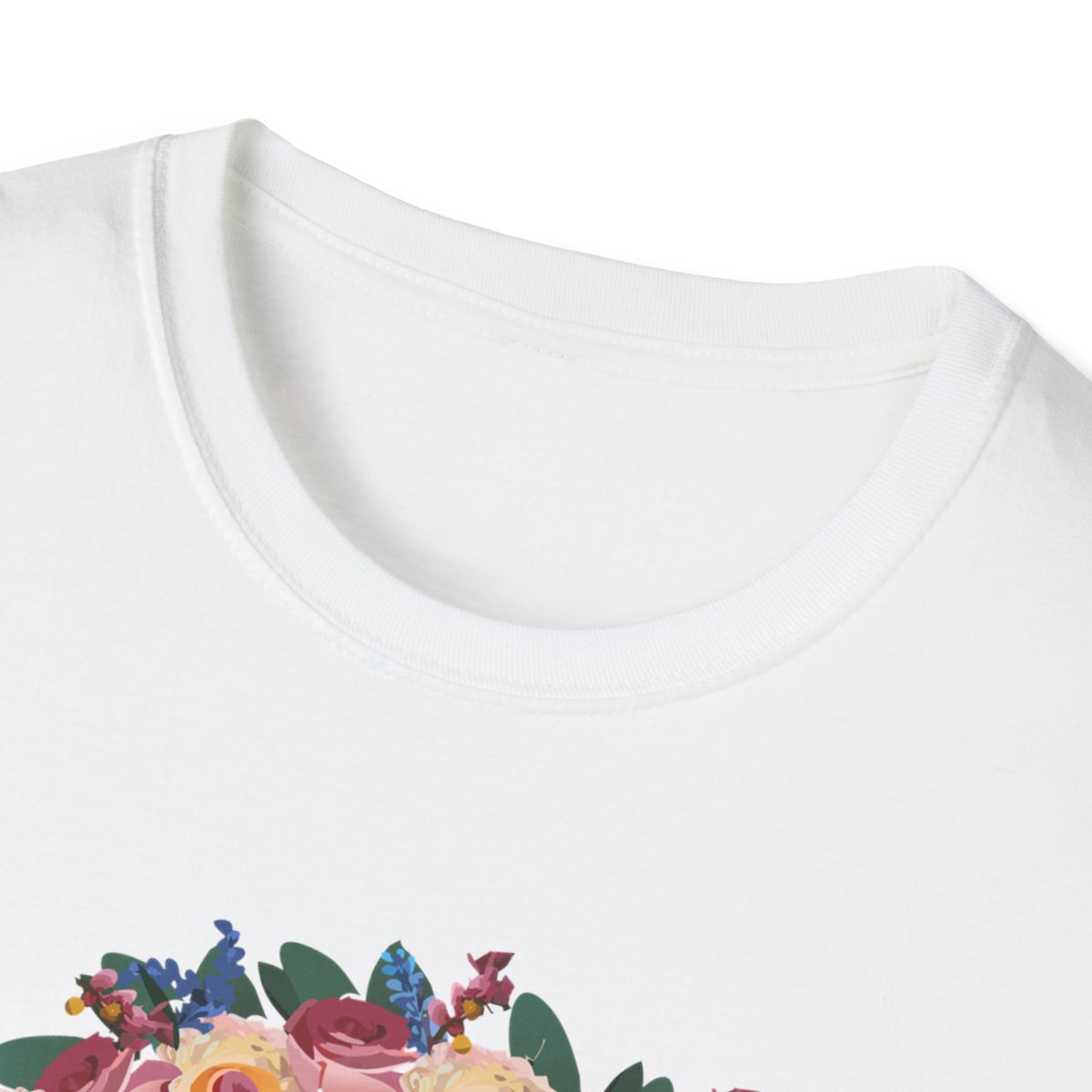 Bride Floral Wreath Softstyle T-Shirt in Spanish Novia