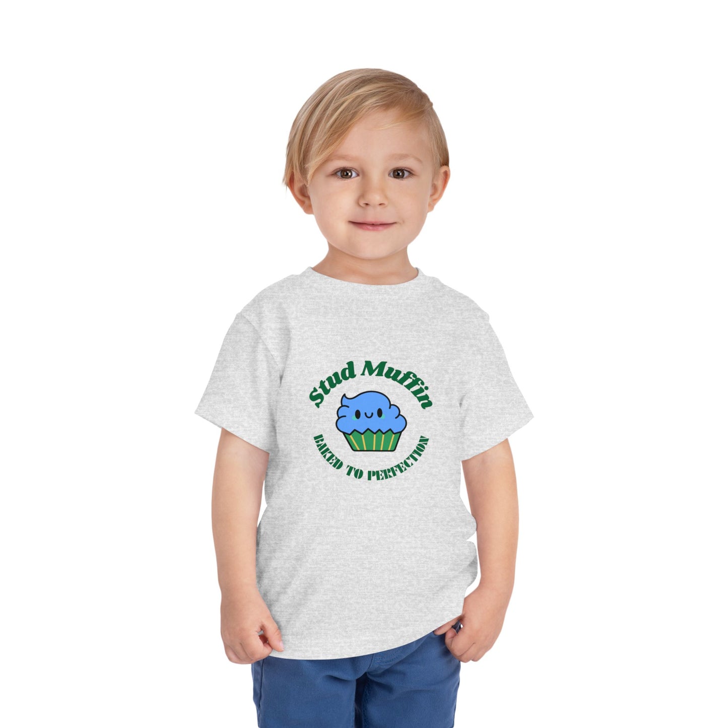 Funny Stud Muffin Toddler Short Sleeve Tee