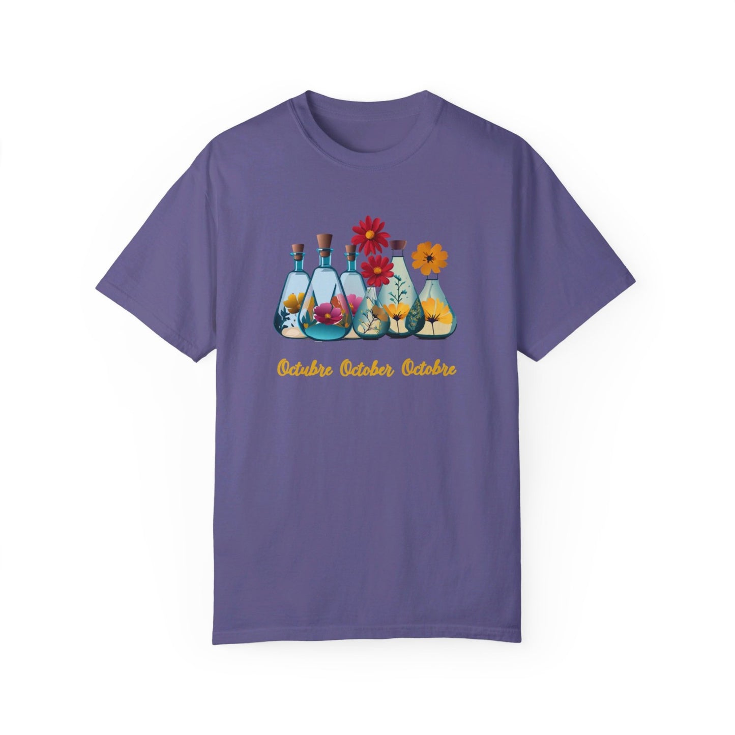 October Inspired Floral T-Shirt Featuring Cosmos
