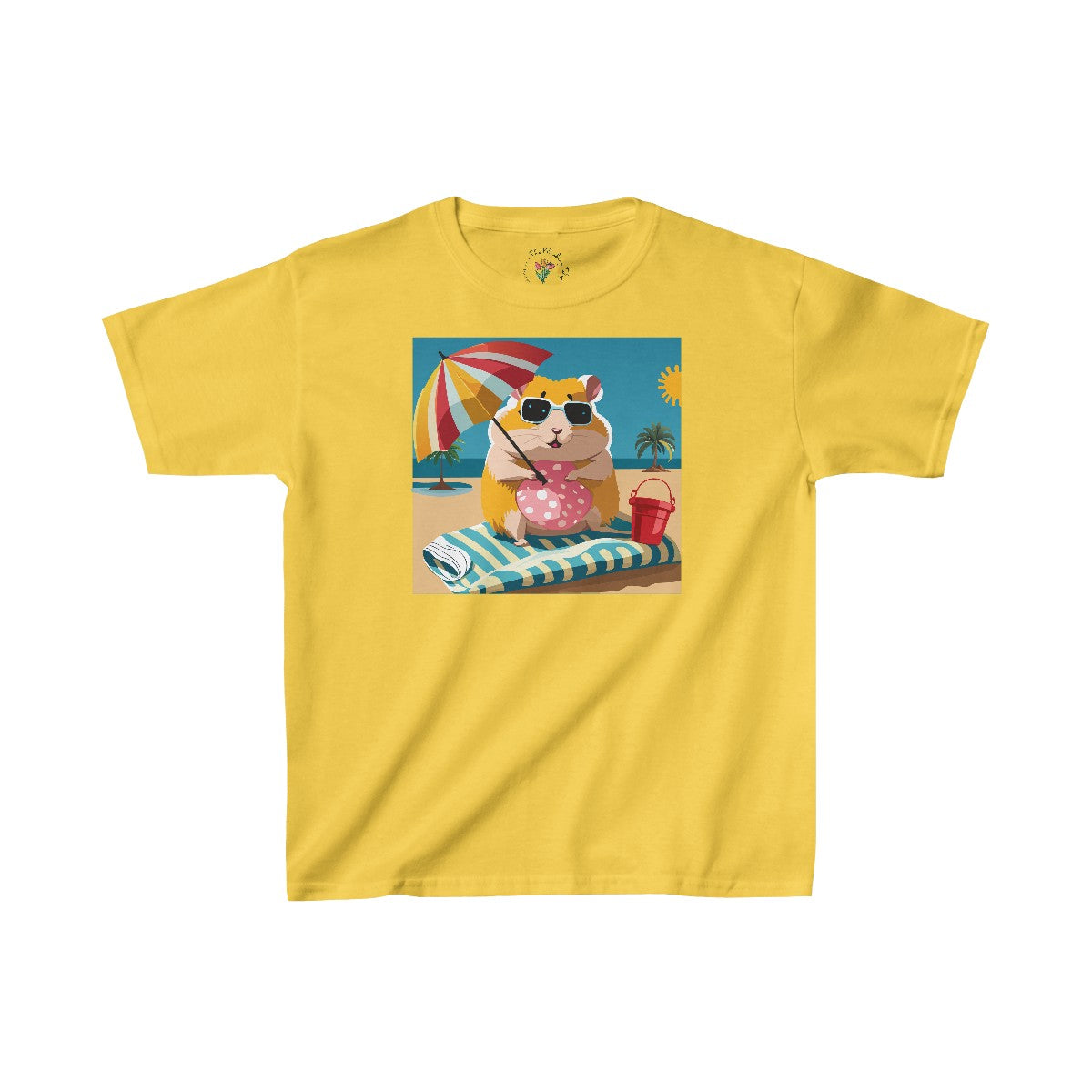 Beach Day Hammy Kids Heavy Cottonâ„¢ Tee
