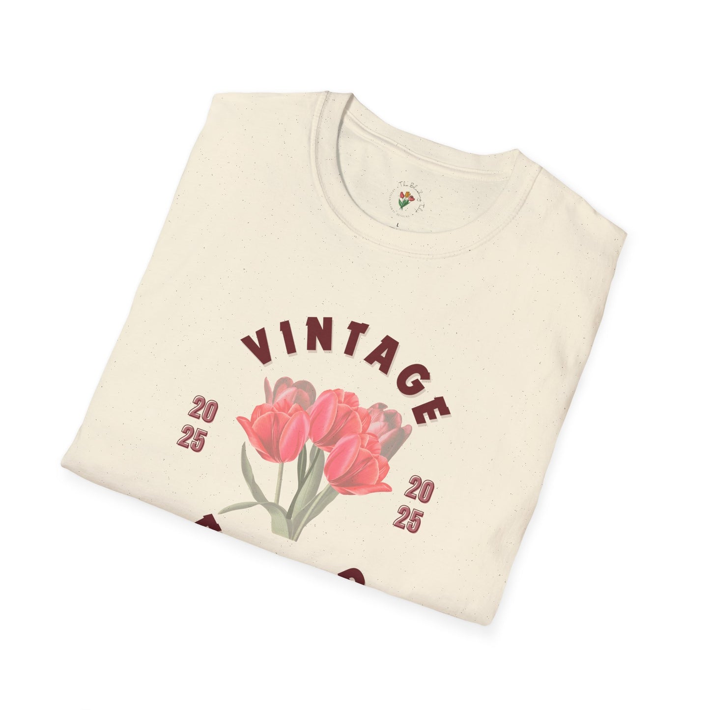 Vintage Flower Spring Inspired Softstyle T-Shirt