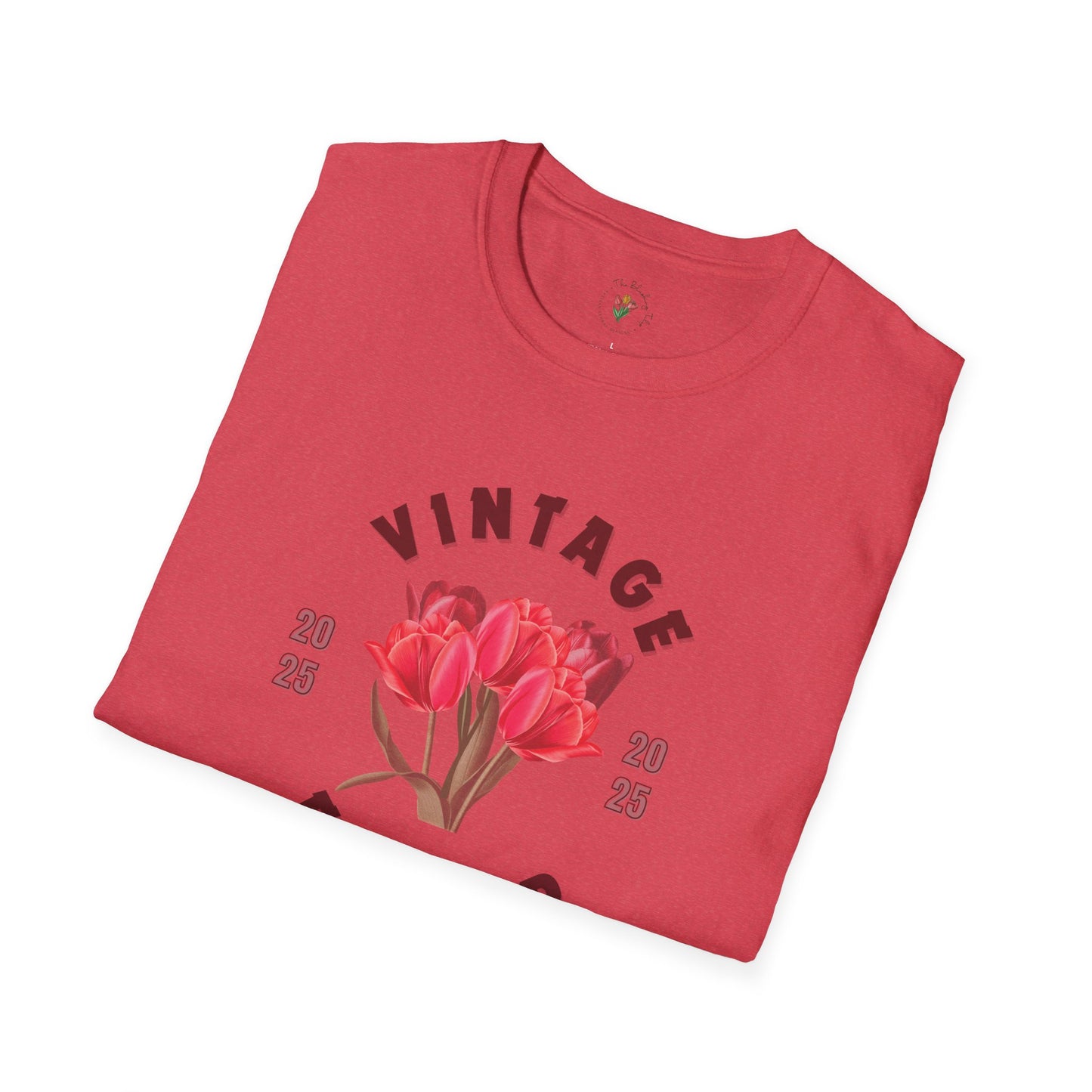 Vintage Flower Spring Inspired Softstyle T-Shirt