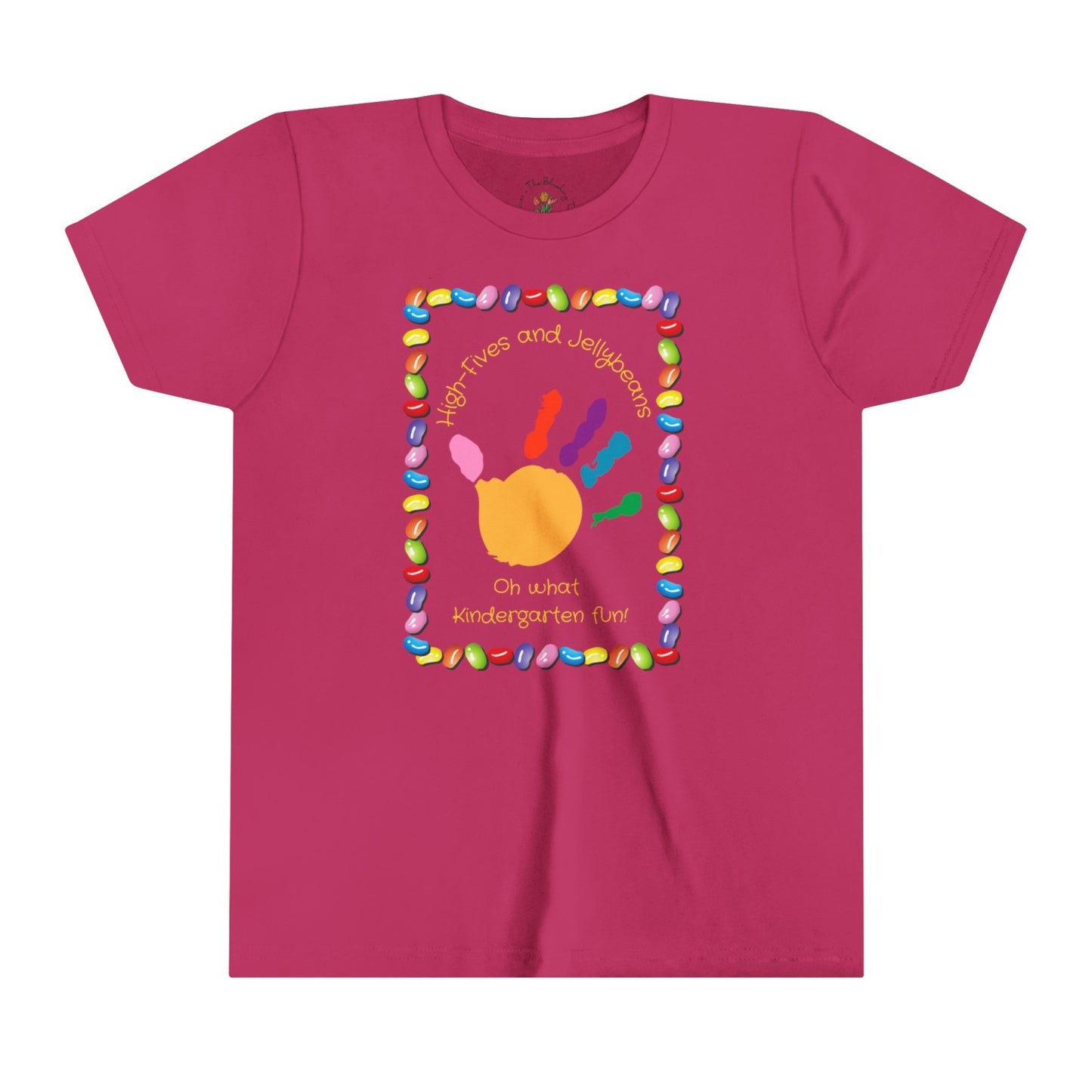Back to School Kindergarten Tee with High-Five Signage