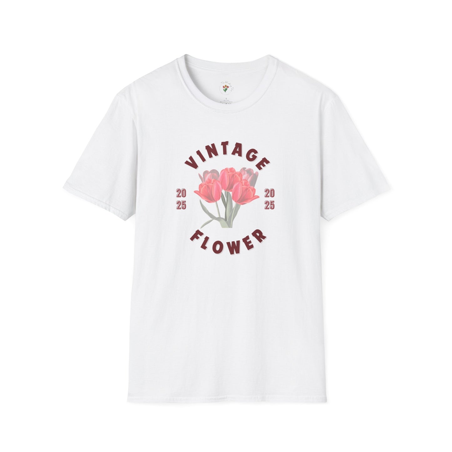 Vintage Flower Spring Inspired Softstyle T-Shirt