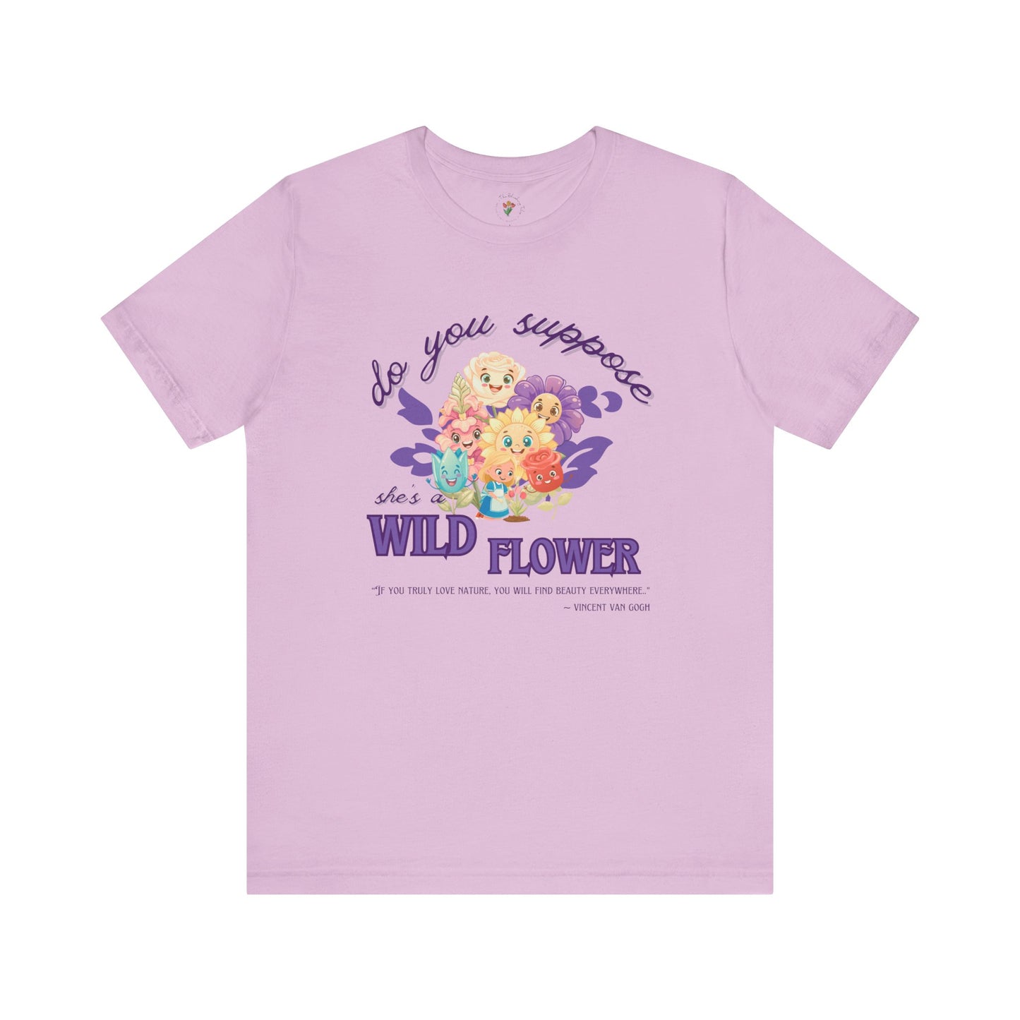 Wildflower Wonderland Inspired Unisex Jersey Tee – Cute Quote Tee for Nature Lovers