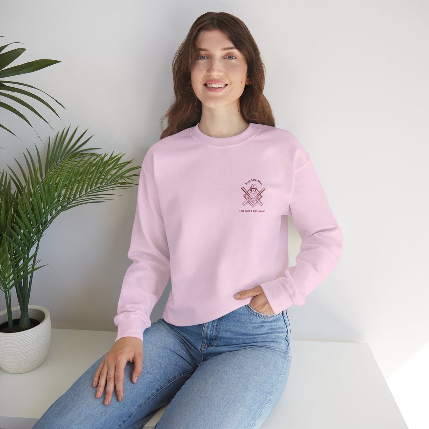 Comfy Vintage Inspired Baseball Crewneck Sweatshirt