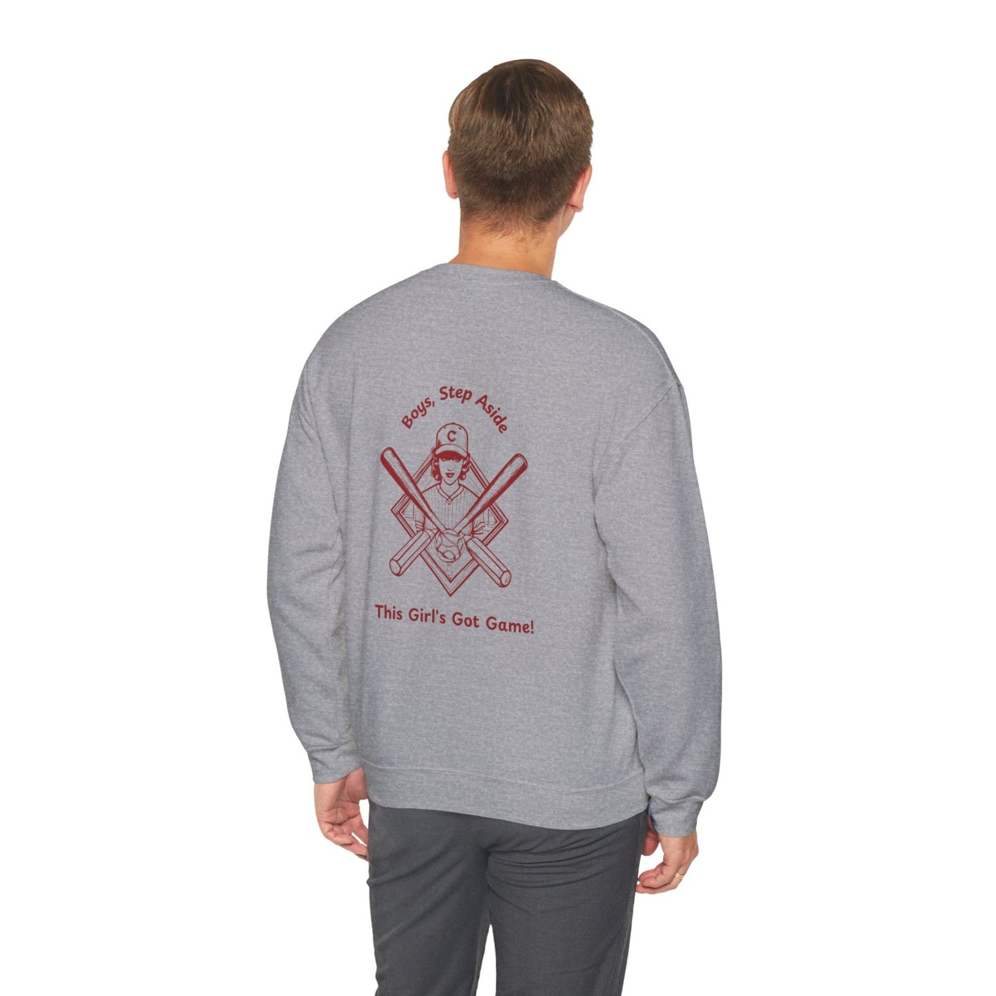 Comfy Vintage Inspired Baseball Crewneck Sweatshirt