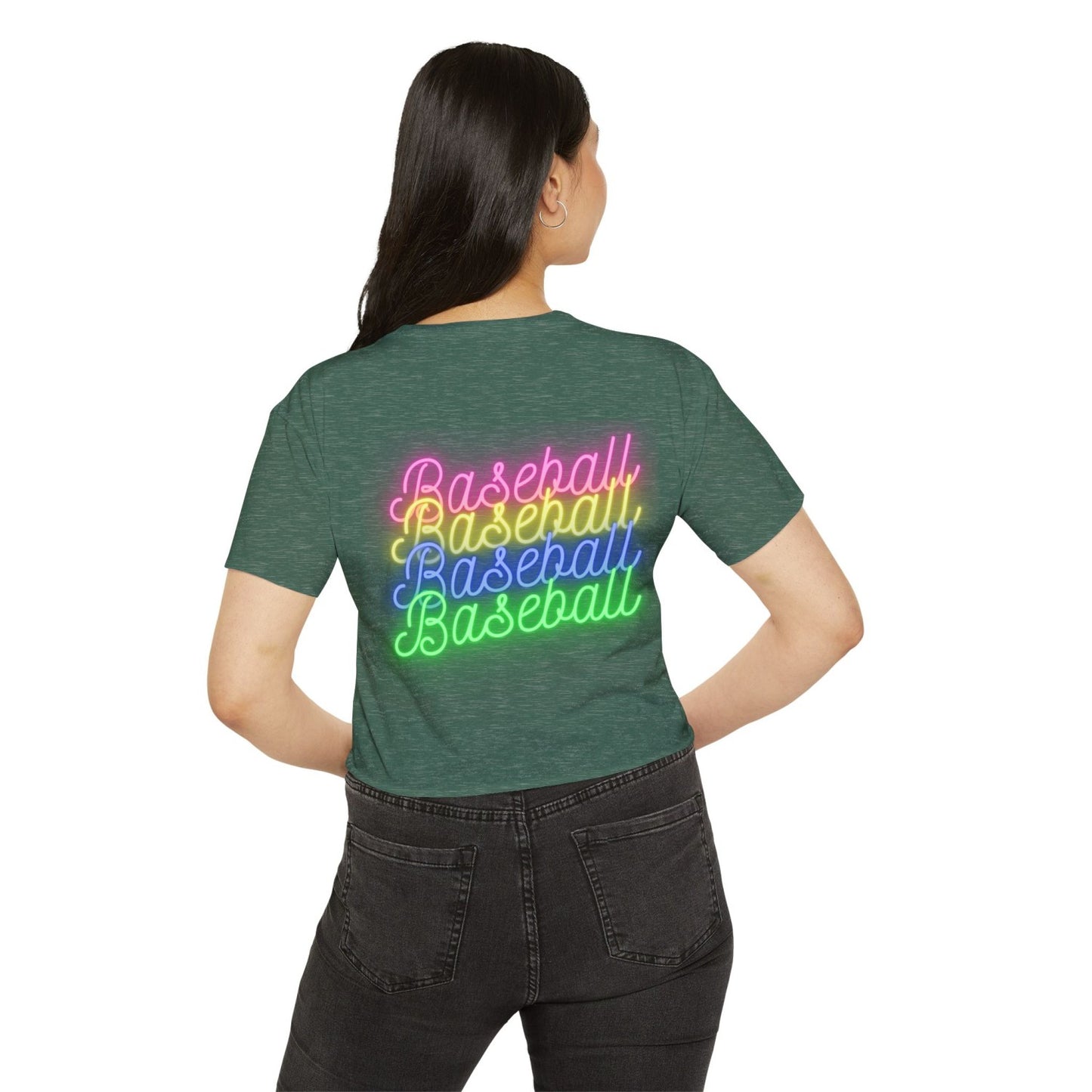 Retro Inspired Baseball Crop Top