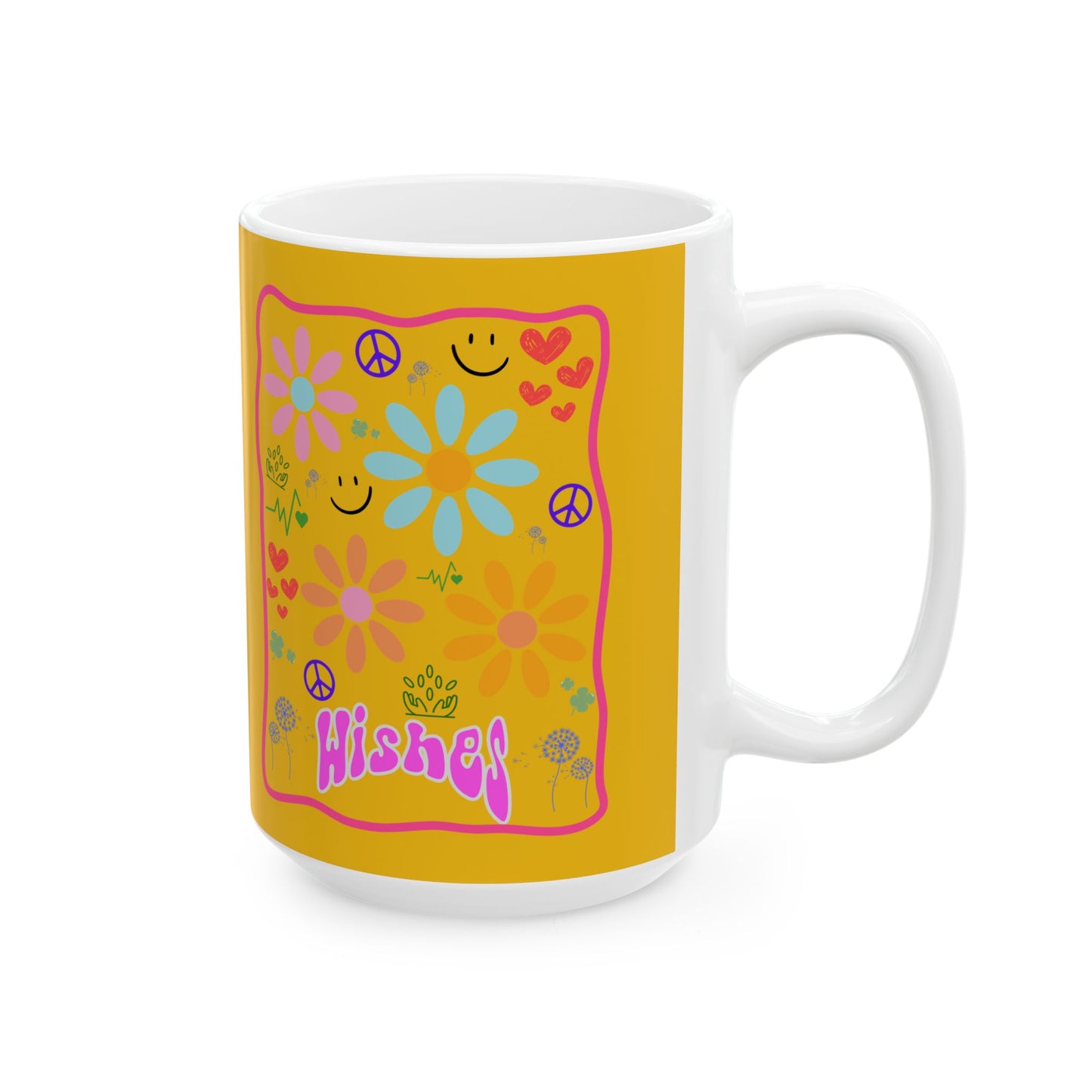 Wishes Sunshine Ceramic Mug, (11oz, 15oz)