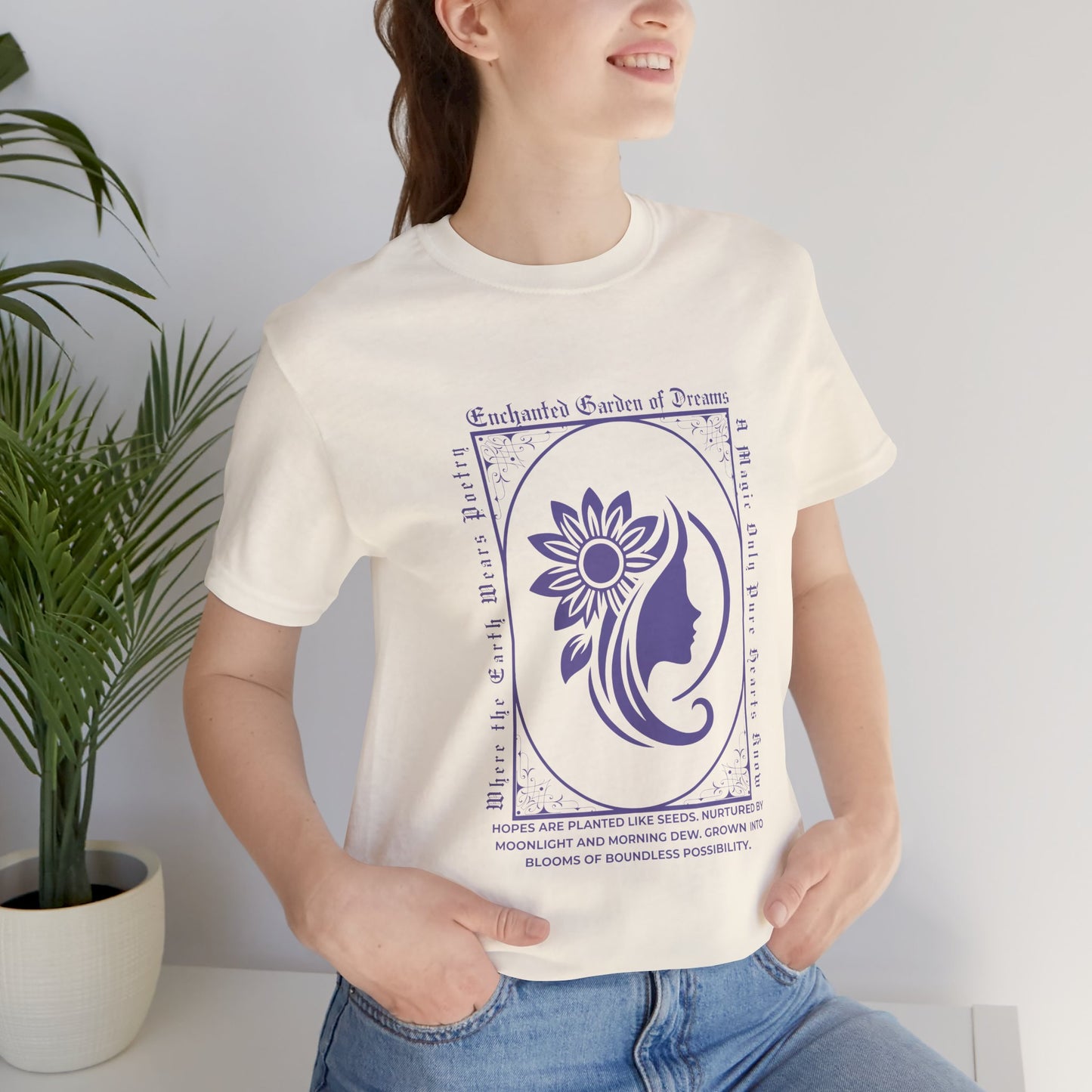Enchanted Garden of Dreams Unisex Tee - Nature-Inspired Spring Tee