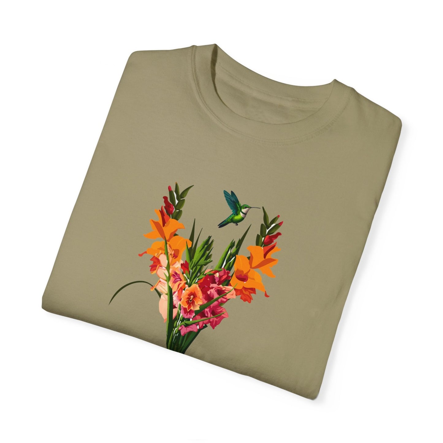 August Inspired Floral T-Shirt Featuring Gladiolus Flowers