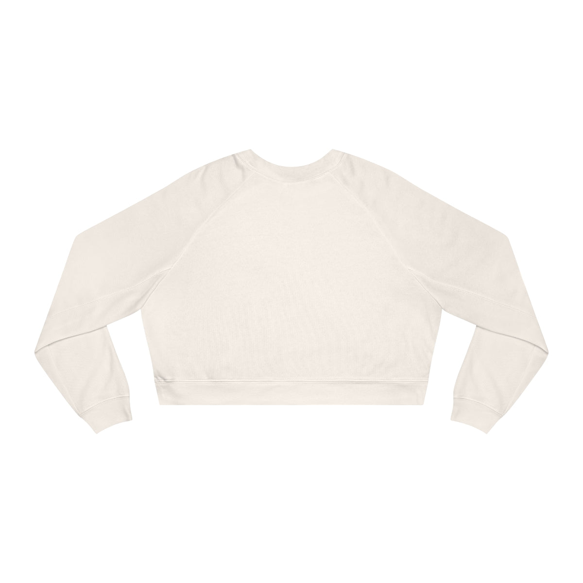 Vintage Style White Cropped Fleece Sweatshirt with Monochrome Tulips