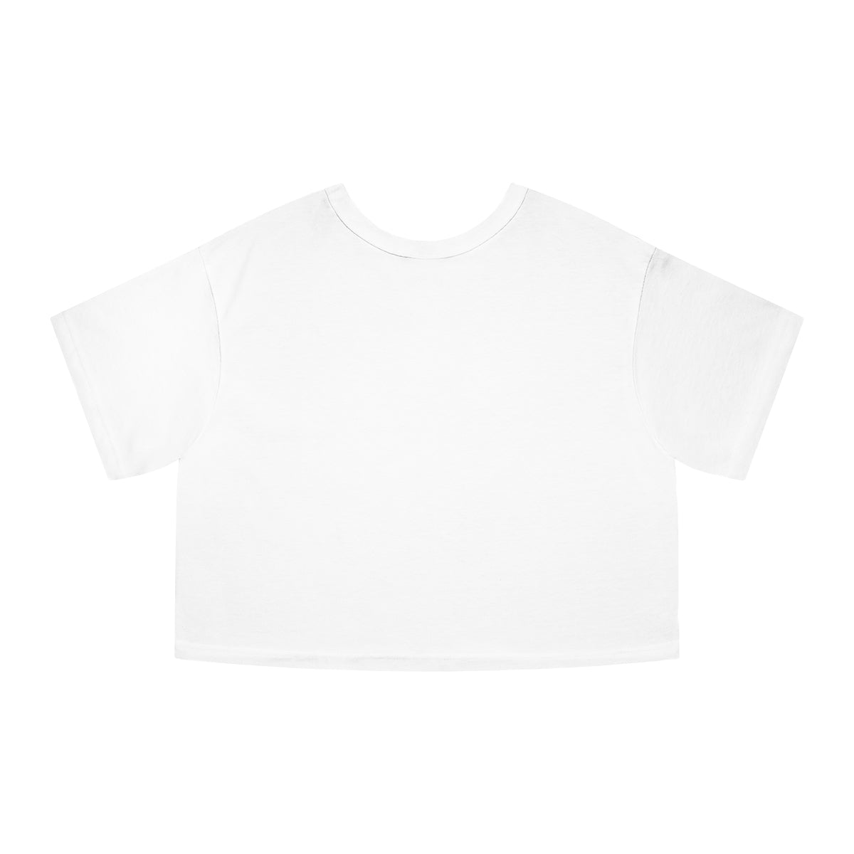 Champion Branded Vintage Style Grey Cropped Top with Monochrome Tulips