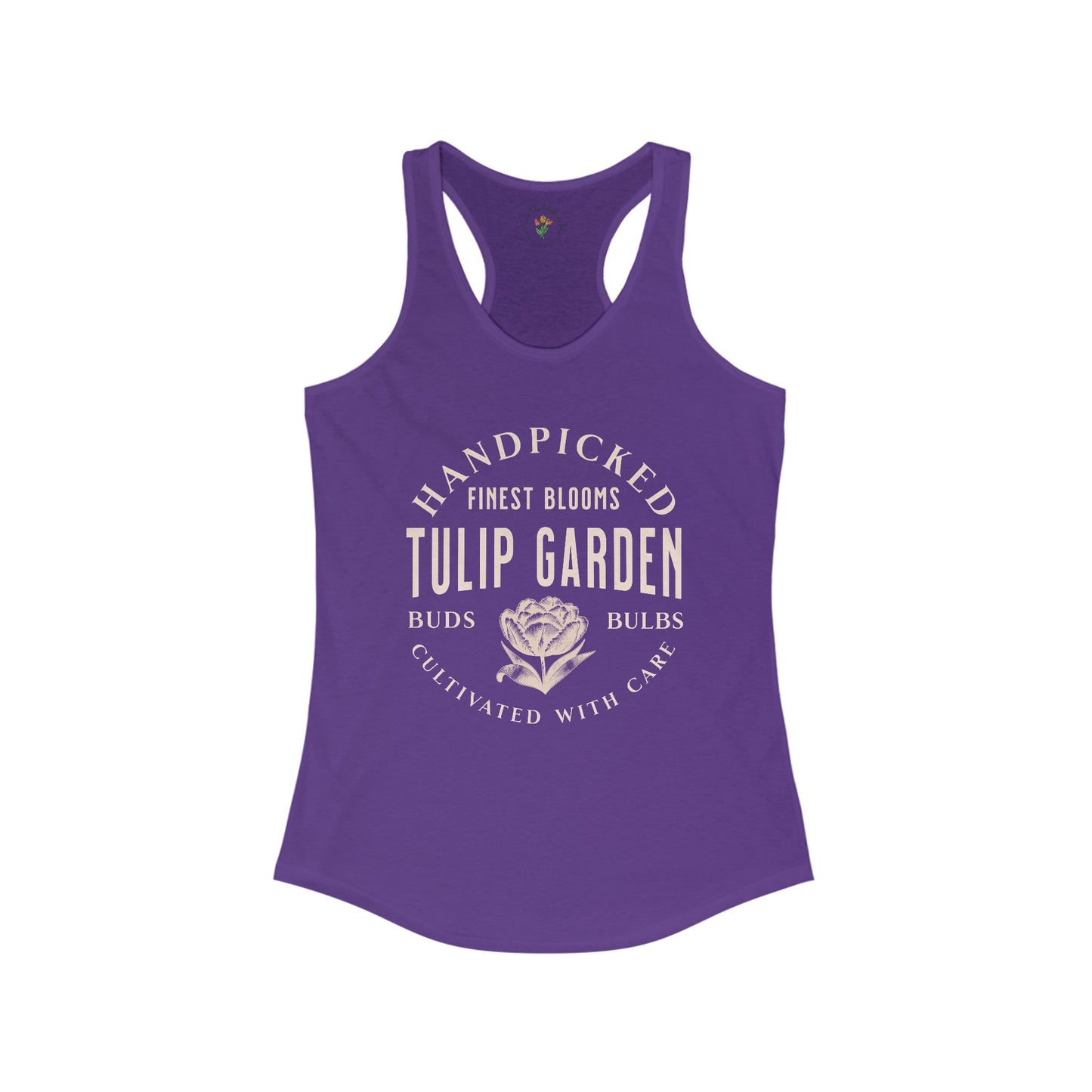 Tulip Garden Racerback Tank - Handpicked Finest Blooms Design