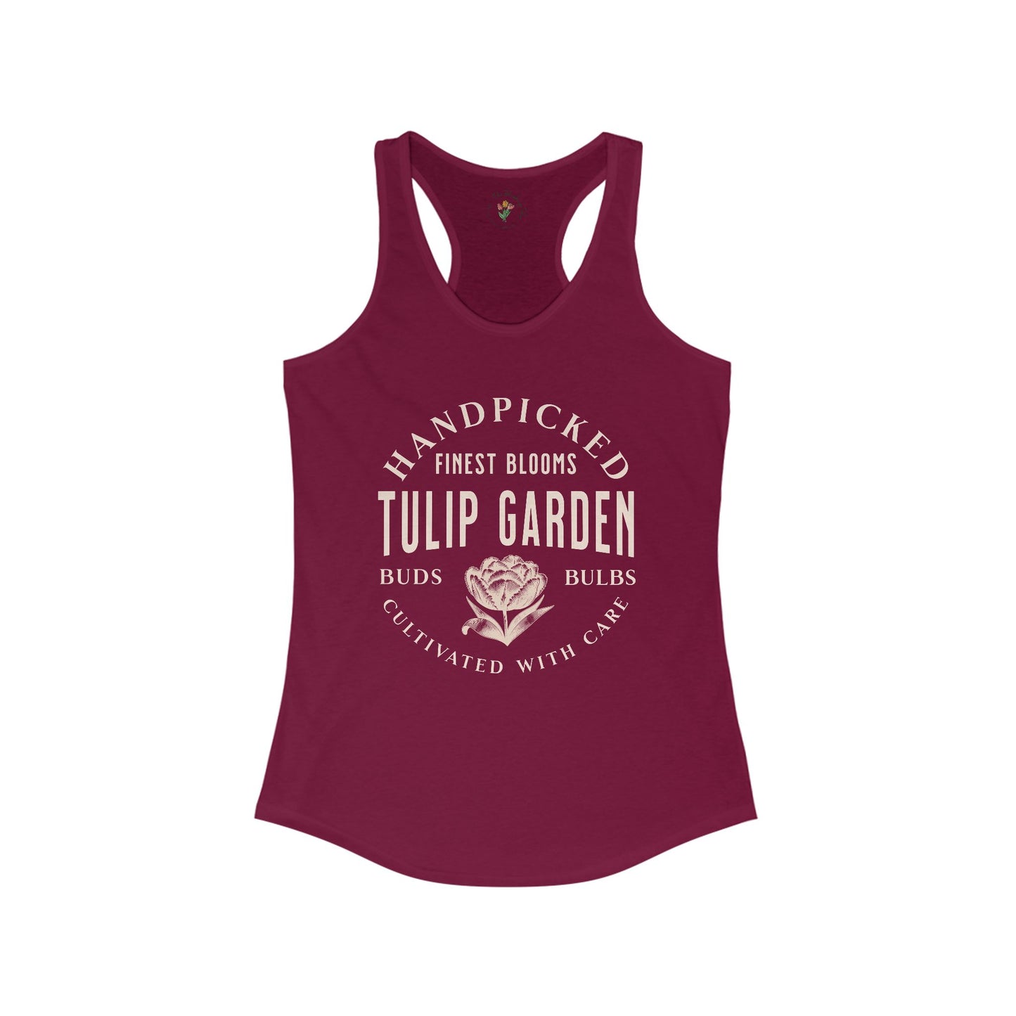 Tulip Garden Racerback Tank - Handpicked Finest Blooms Design